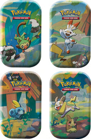 Pokemon TCG: Galar Pals Mini Tin Display Box - 10 Tins Card Game Pokemon