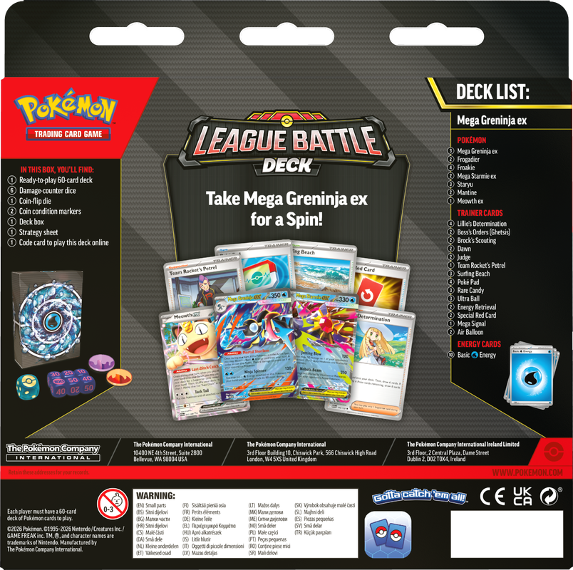 Pokemon TCG: Mega Greninja ex Battle Deck