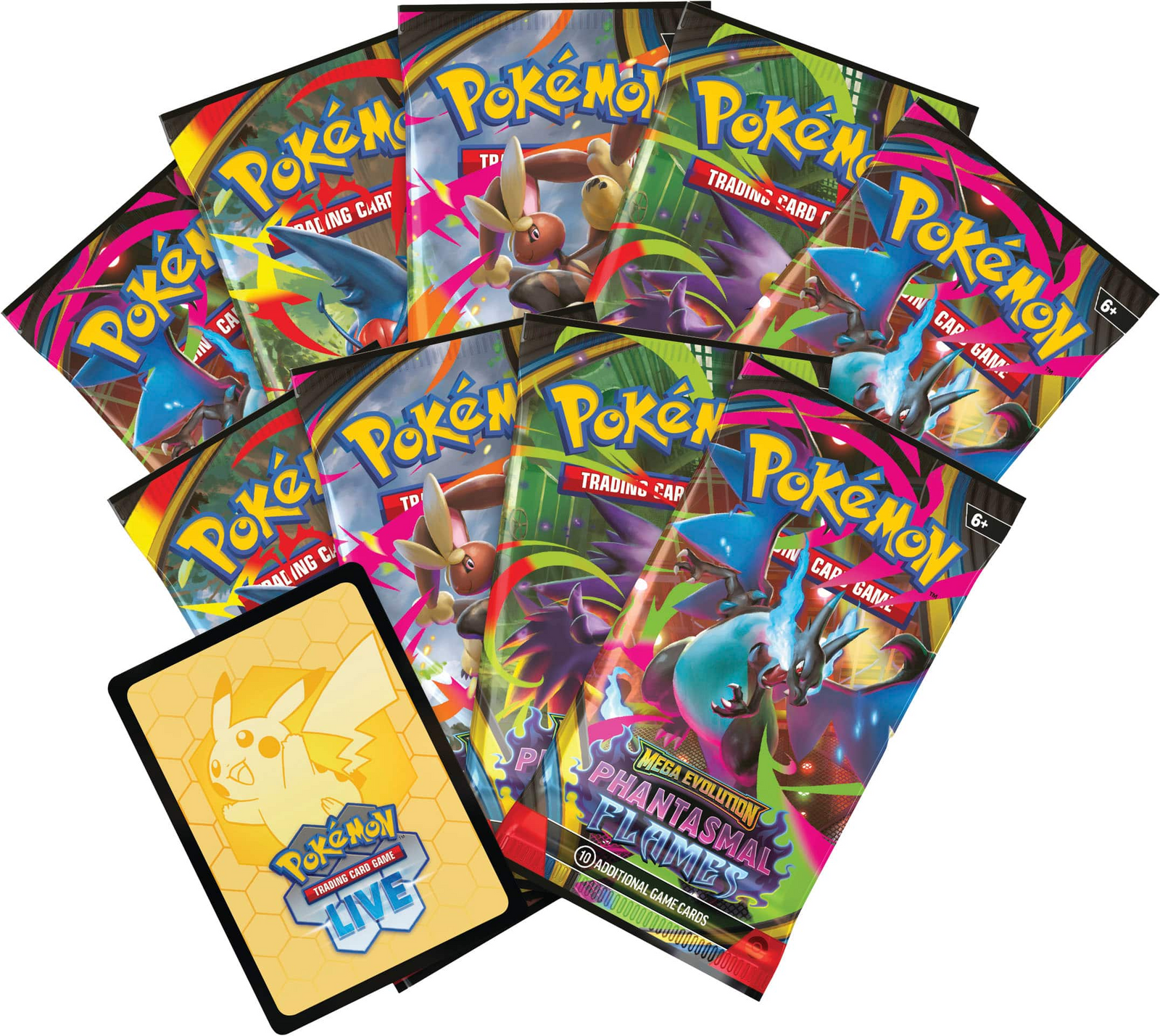 Pokemon TCG: Mega Evolution - Phantasmal Flames Elite Trainer Box - Mega Charizard X EX Card Game Pokemon