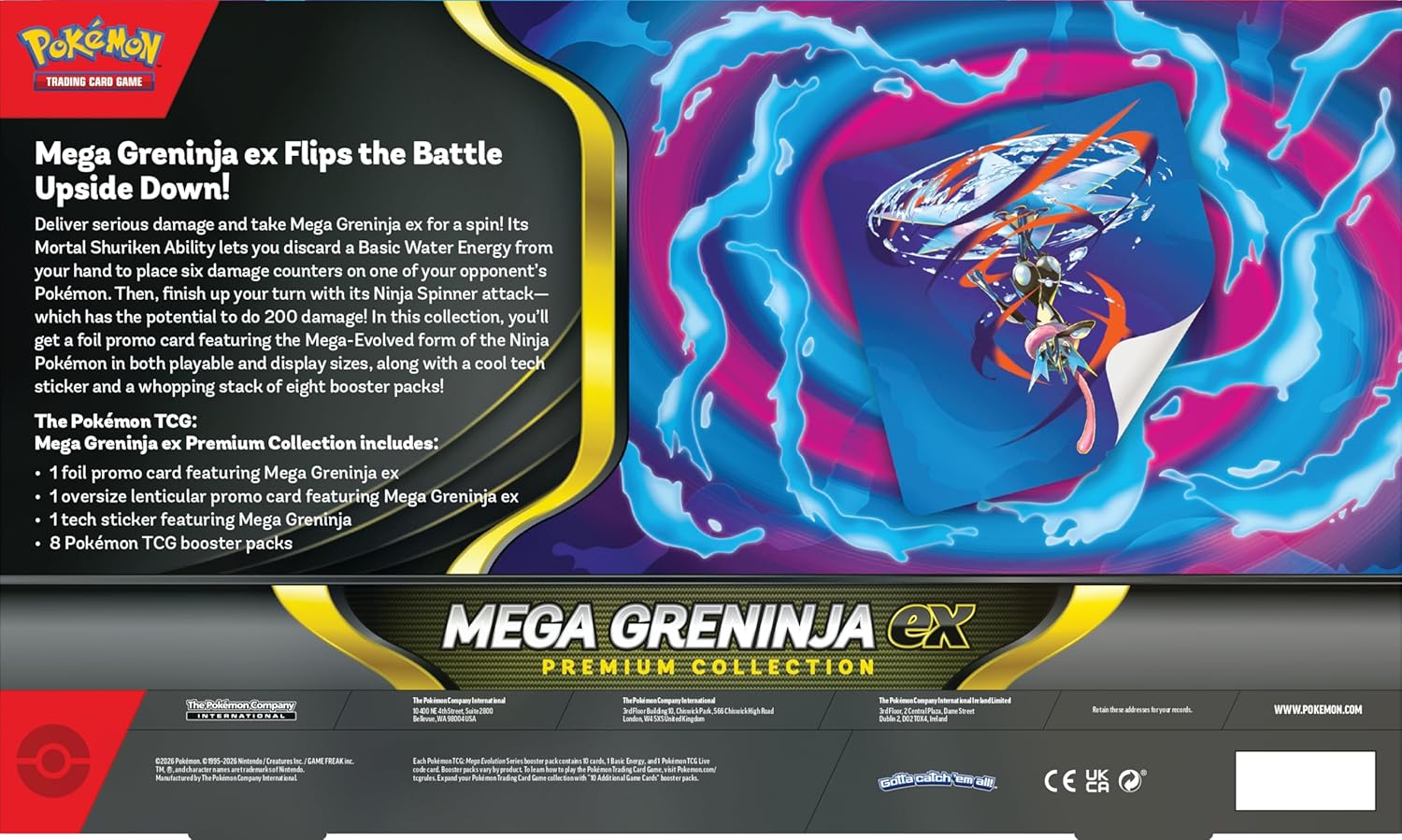 Pokemon TCG: Mega Greninja ex Premium Collection Card Game Pokemon