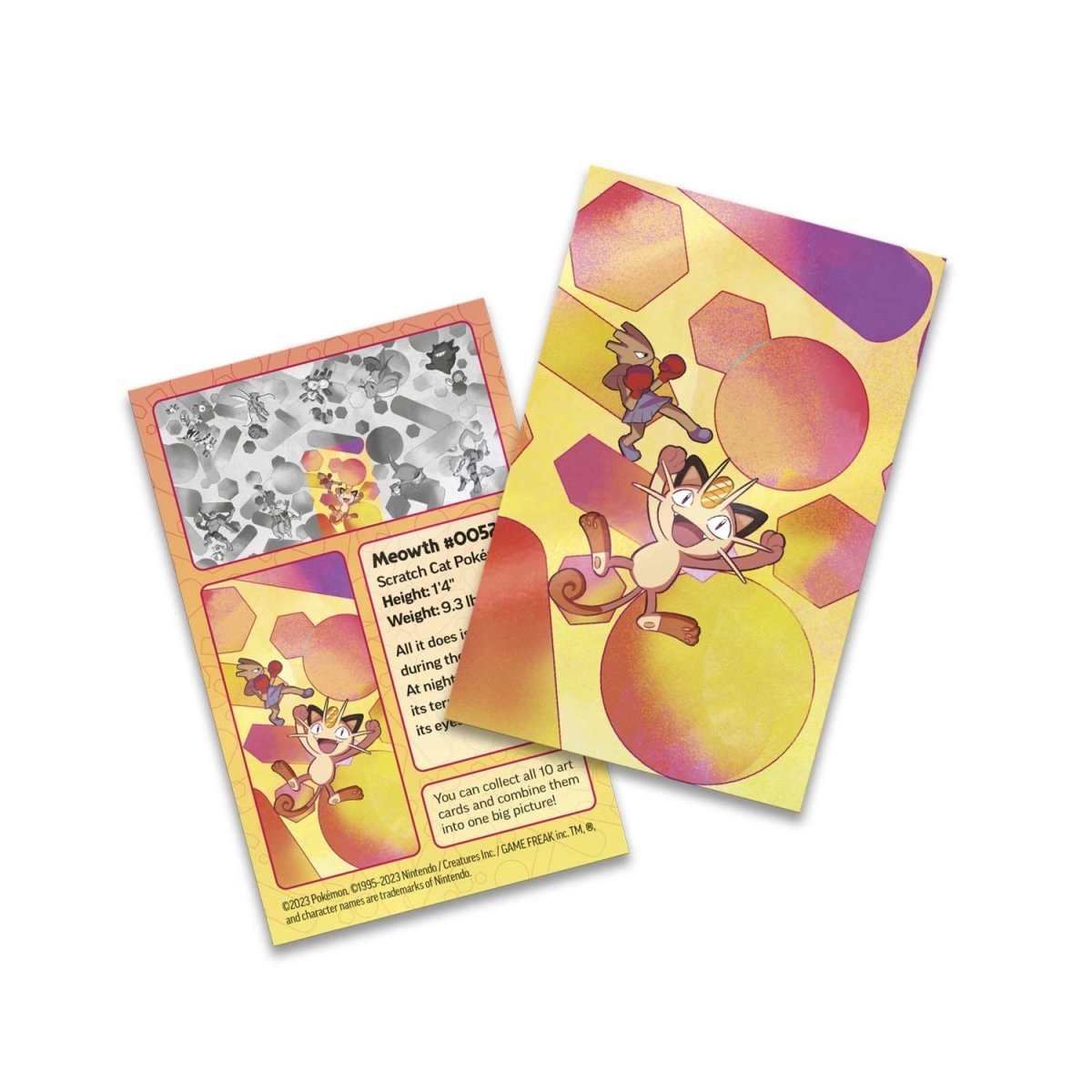 Pokémon TCG: Scarlet & Violet - 151 Mini Tin: Meowth & Hitmonchan - 2 Booster Packs Card Game Pokemon