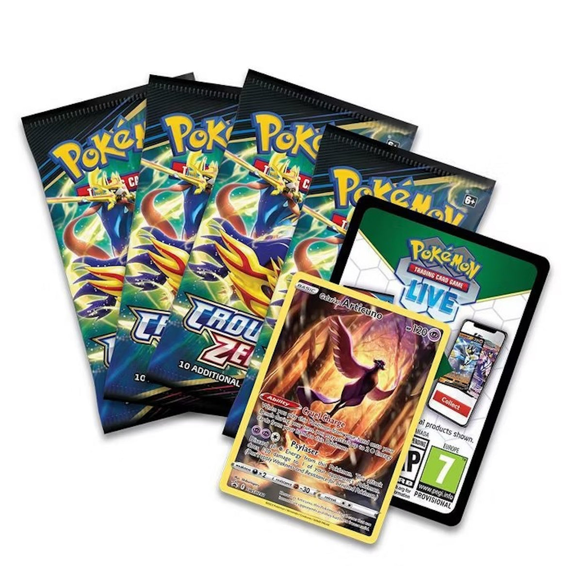 Pokemon TCG: Crown Zenith Galarian Articuno Card Game Pokemon