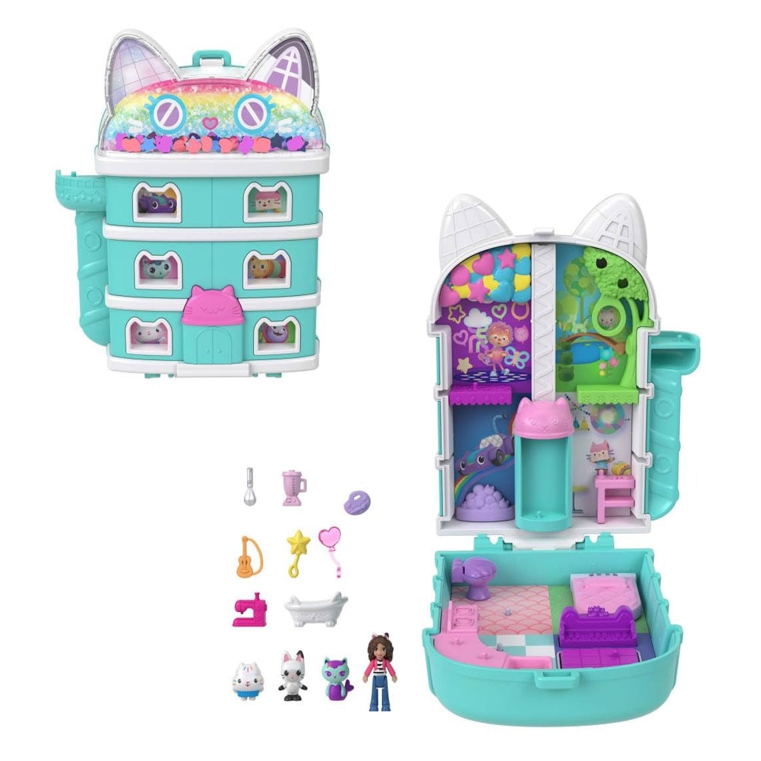 Polly Pocket: Gabbys Dollhouse Playset Toys & Games Mattel