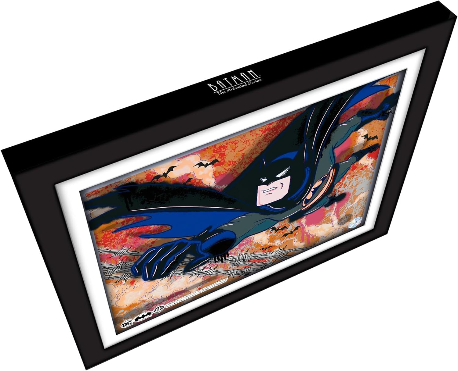 Pop Art: Batman: The Animated Series Animation Cel Scene - Batman Falling Memorabilia DC Collectibles