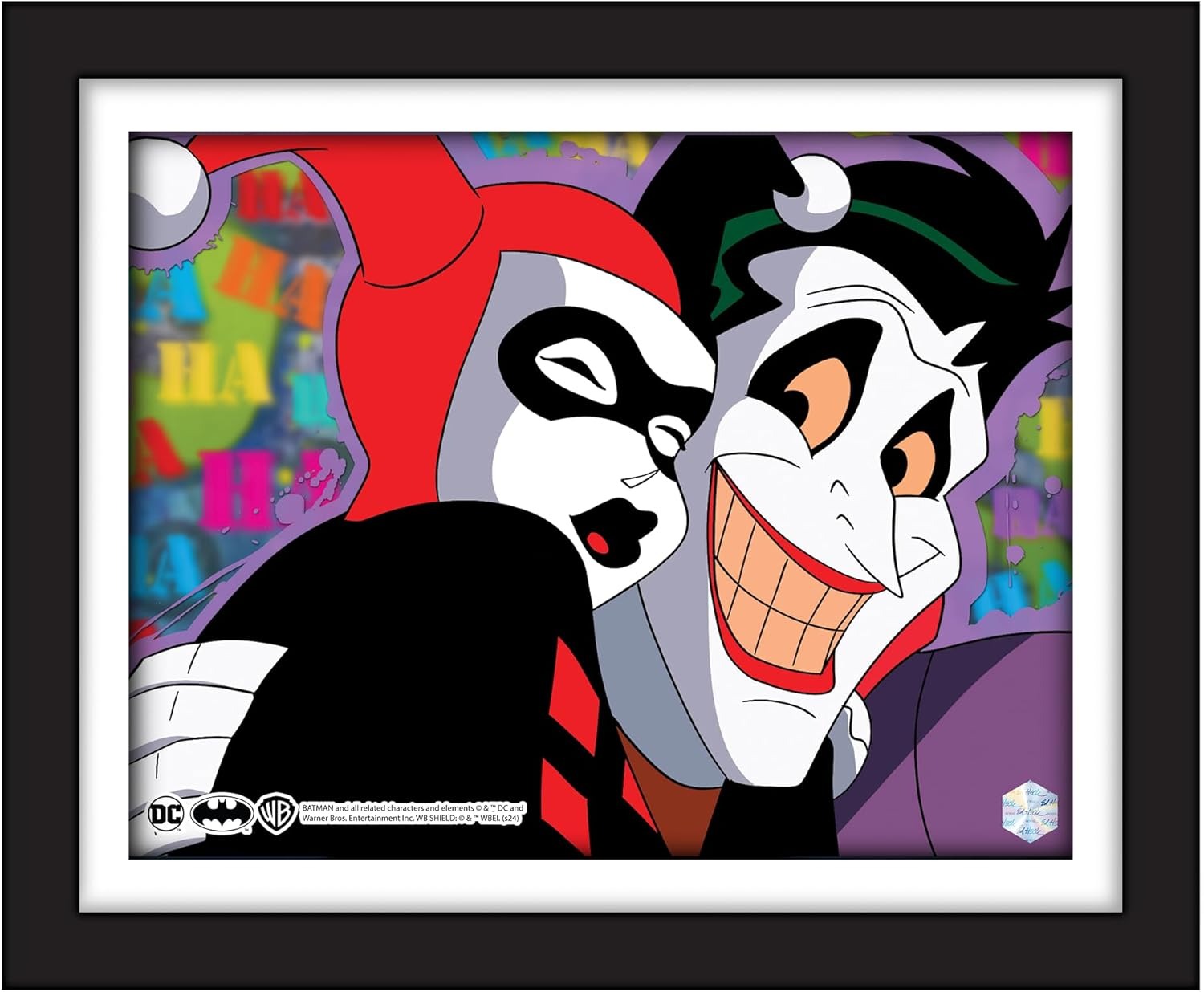 Pop Art: Batman: The Animated Series Animation Cel Scene - Joker and Harley Memorabilia DC Collectibles