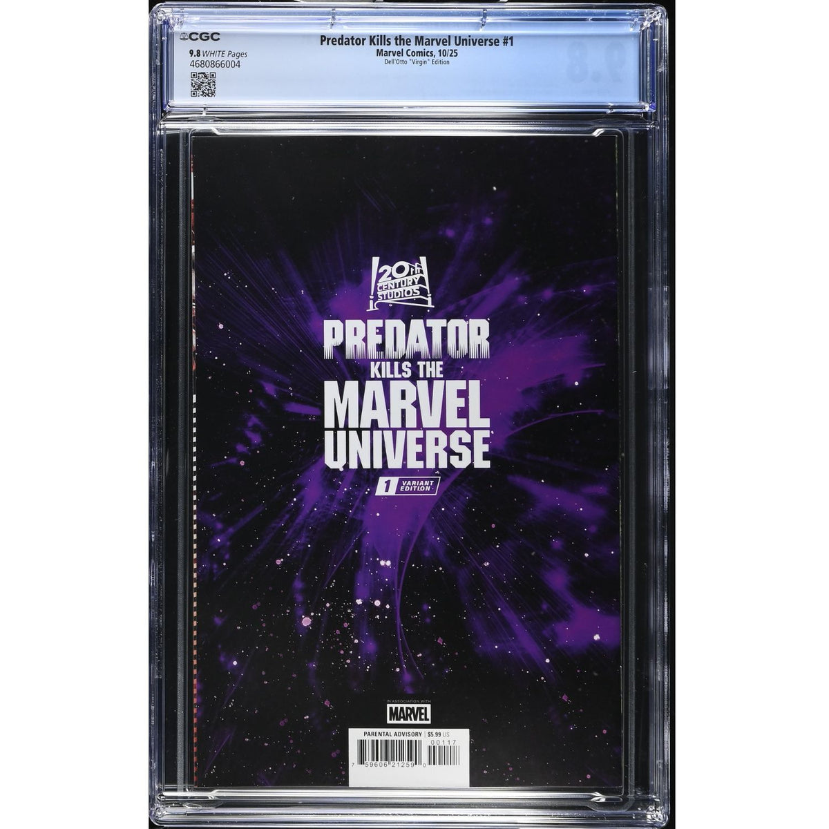 Predator Kills The Marvel Universe: #1 [Gabrielle Dell'Otto CGC 9.8 - 1:100] 2025