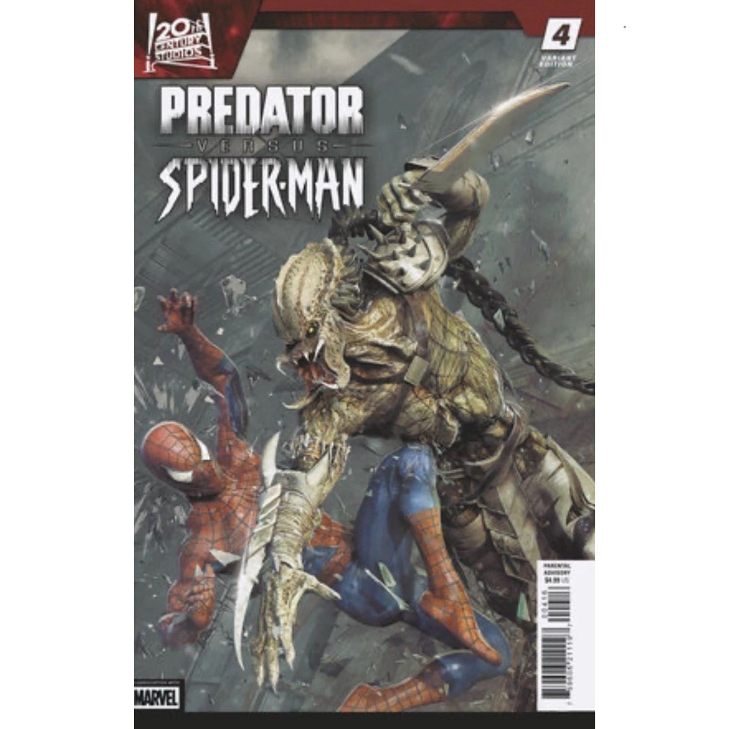 Predator Vs. Spider-Man: #4 [Bjorn Barends - 1:25] 2025 Comics Marvel Comics
