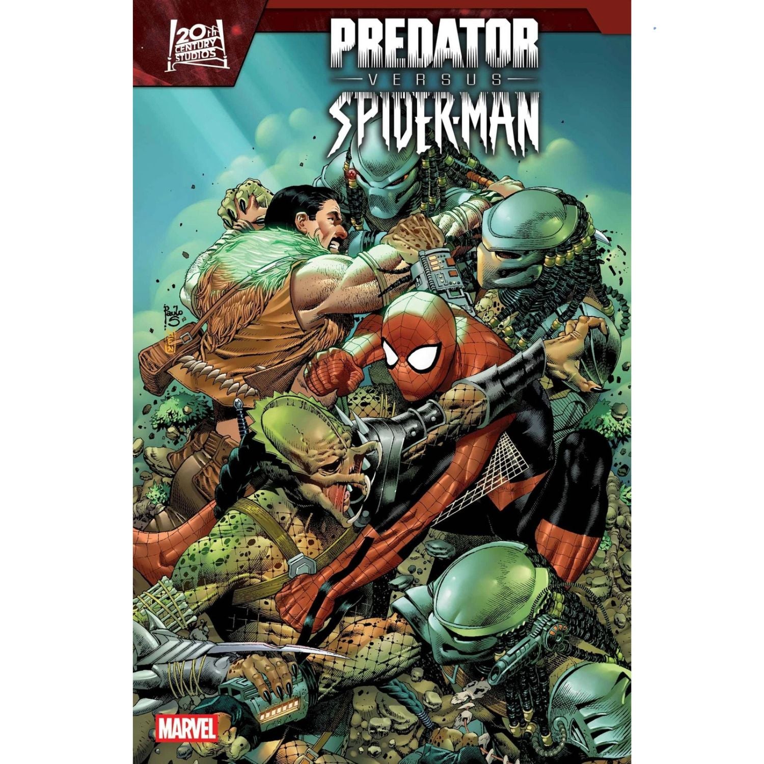 Predator Vs. Spider-Man: #4 [Paulo Siqueira CVR A] 2025 Comics Marvel Comics