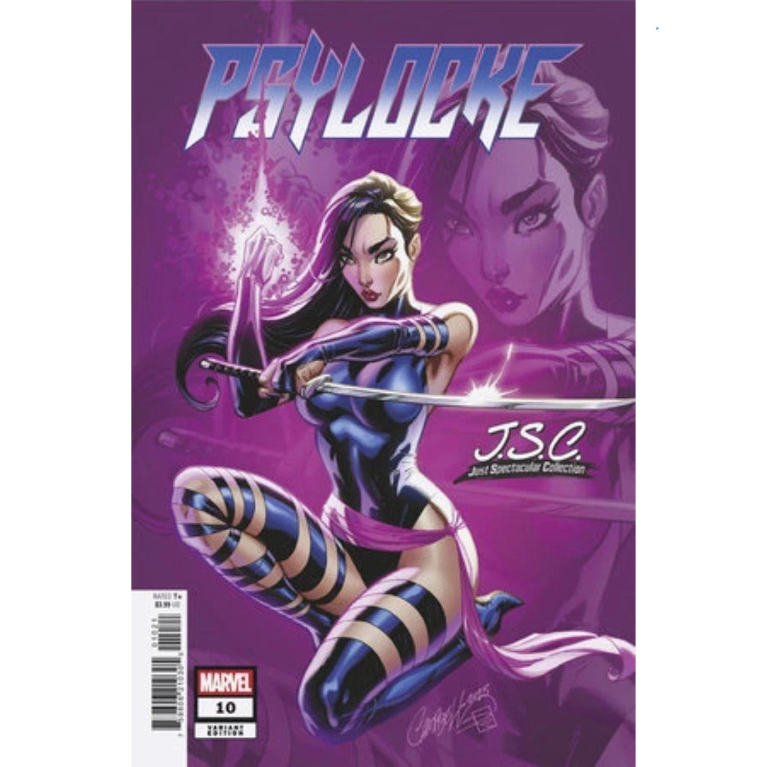 Psylocke: #10 [J Scott Campbell Just Spectacular Collection CVR B] 2025 Comics Marvel Comics