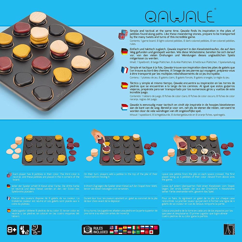 Qawale [Board Game, 1 - 4 Players] Board Game Gigamic