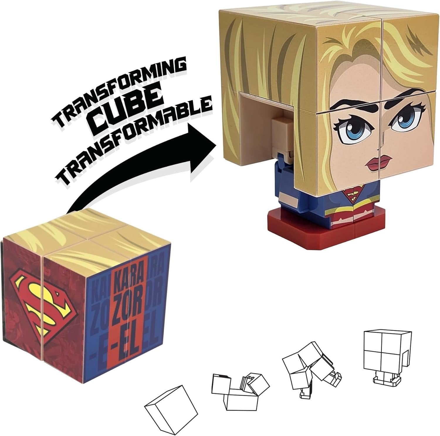Qubi: Superman - Supergirl Transforming Cube Toys & Games McFarlane Toys