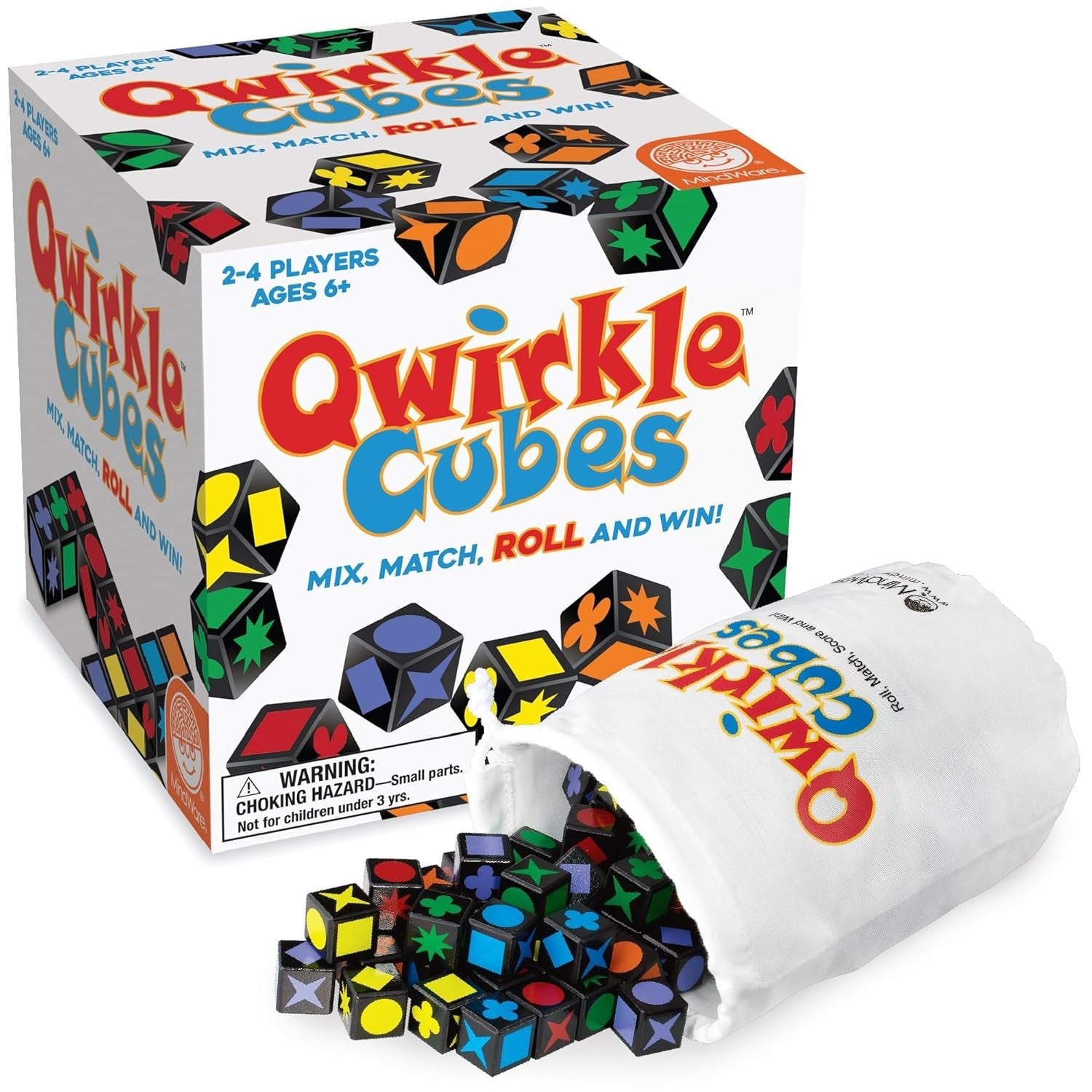 Qwirkle Cubes [Board Game, 2-4 Players] Board Game MindWare