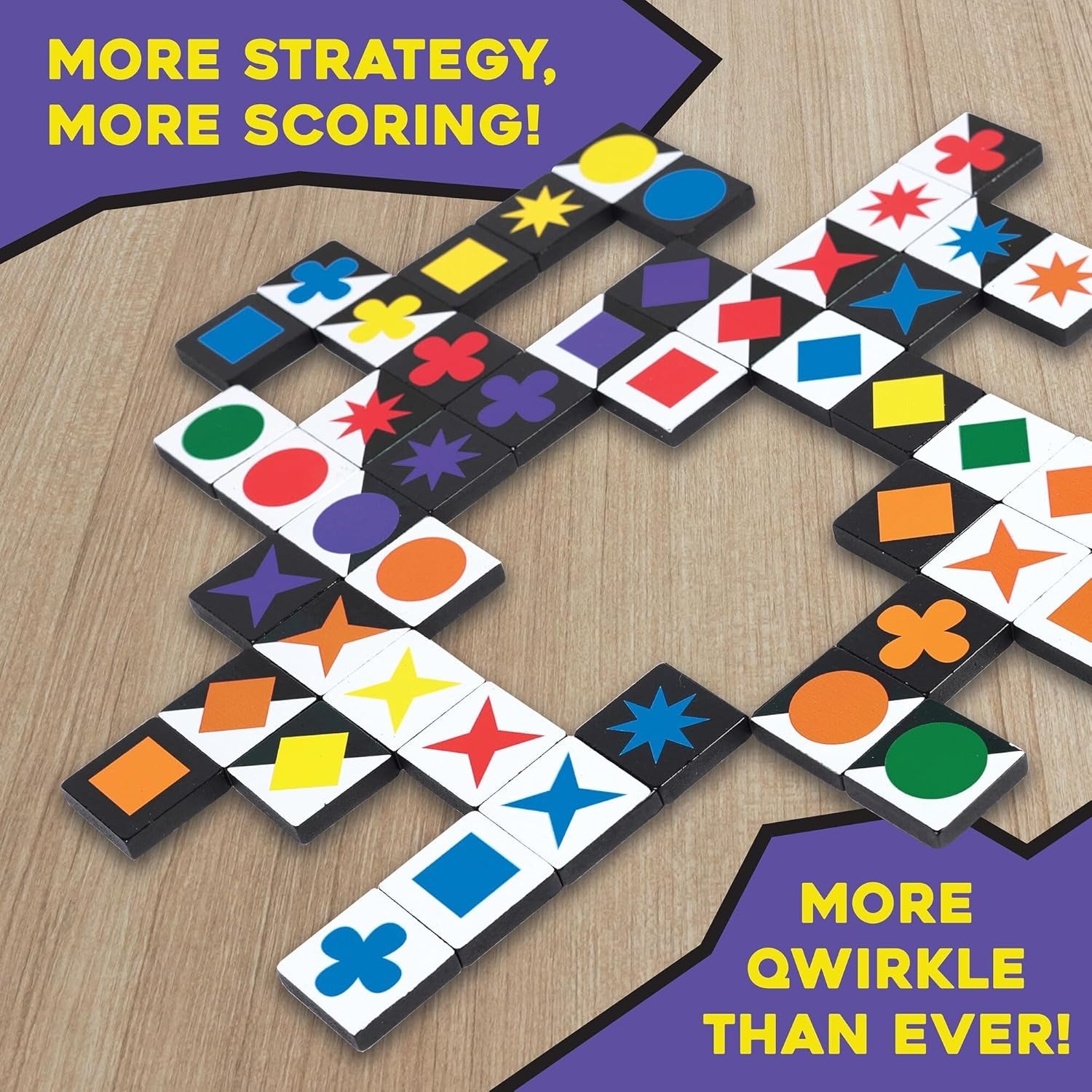 Qwirkle Flex [Board Game, 2-4 Players] Board Game MindWare