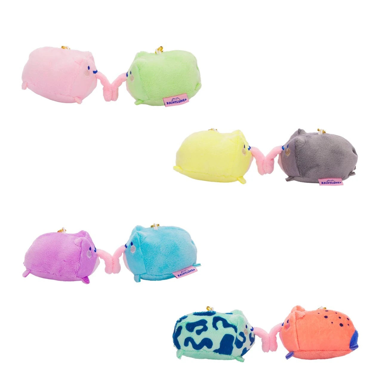 Rainylune: Magnetic Kissing NPC Frogs Plush Keychain Blind Box - 1 Random Box Toys & Games Rainylune