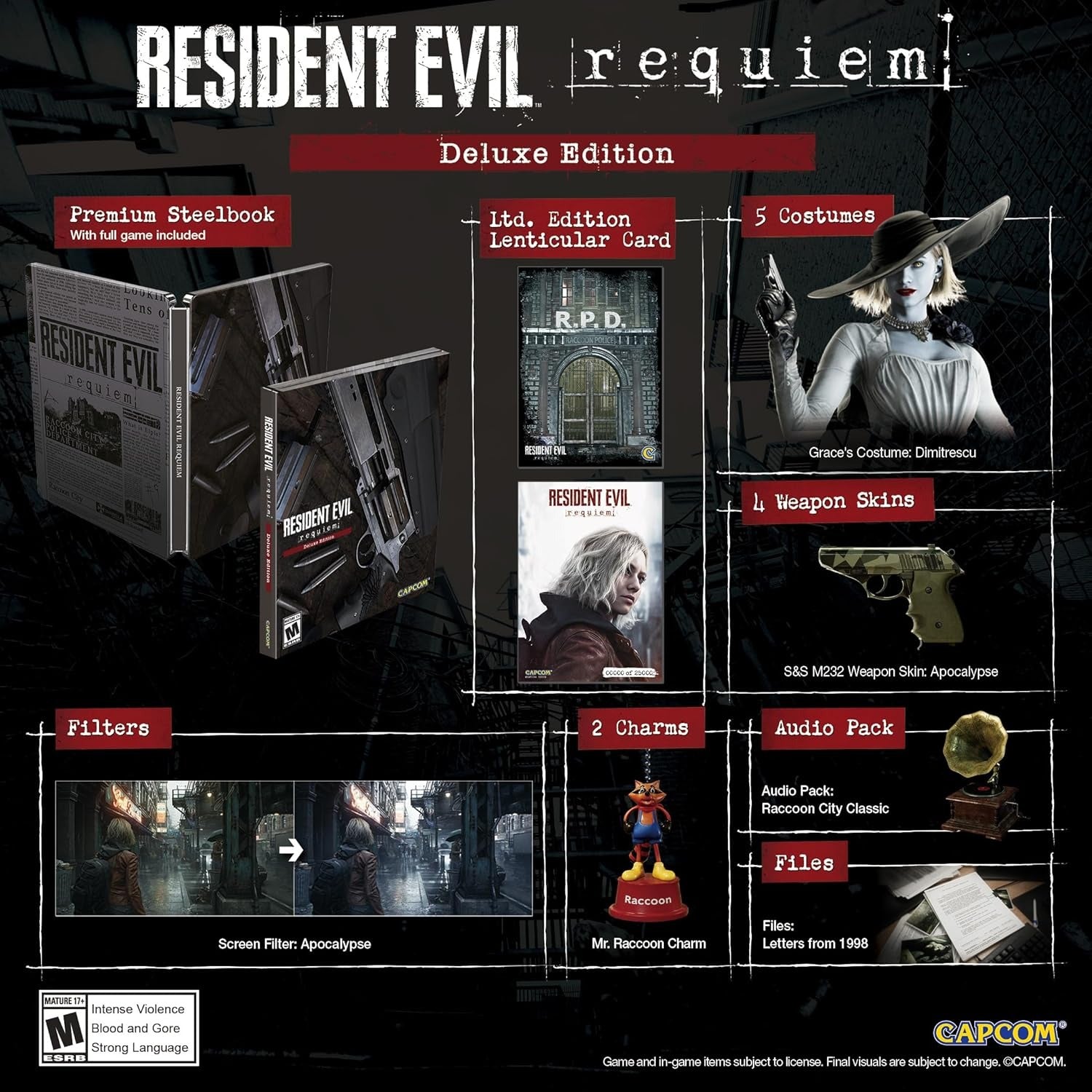 Resident Evil Requiem Deluxe Edition + Steelbook [Nintendo Switch] 2] Nintendo Switch 2 Video Game Capcom