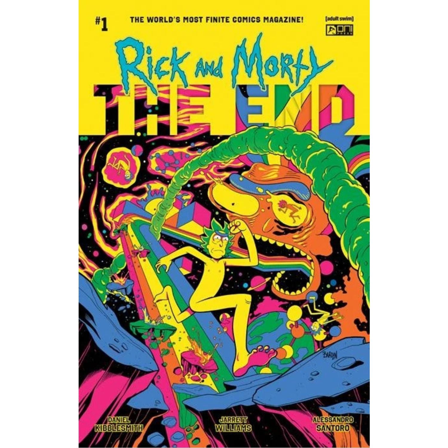 Rick And Morty The End: #1 [Dave Bardin Blacklight CVR G - 1:50] 2025 Comics Oni Press