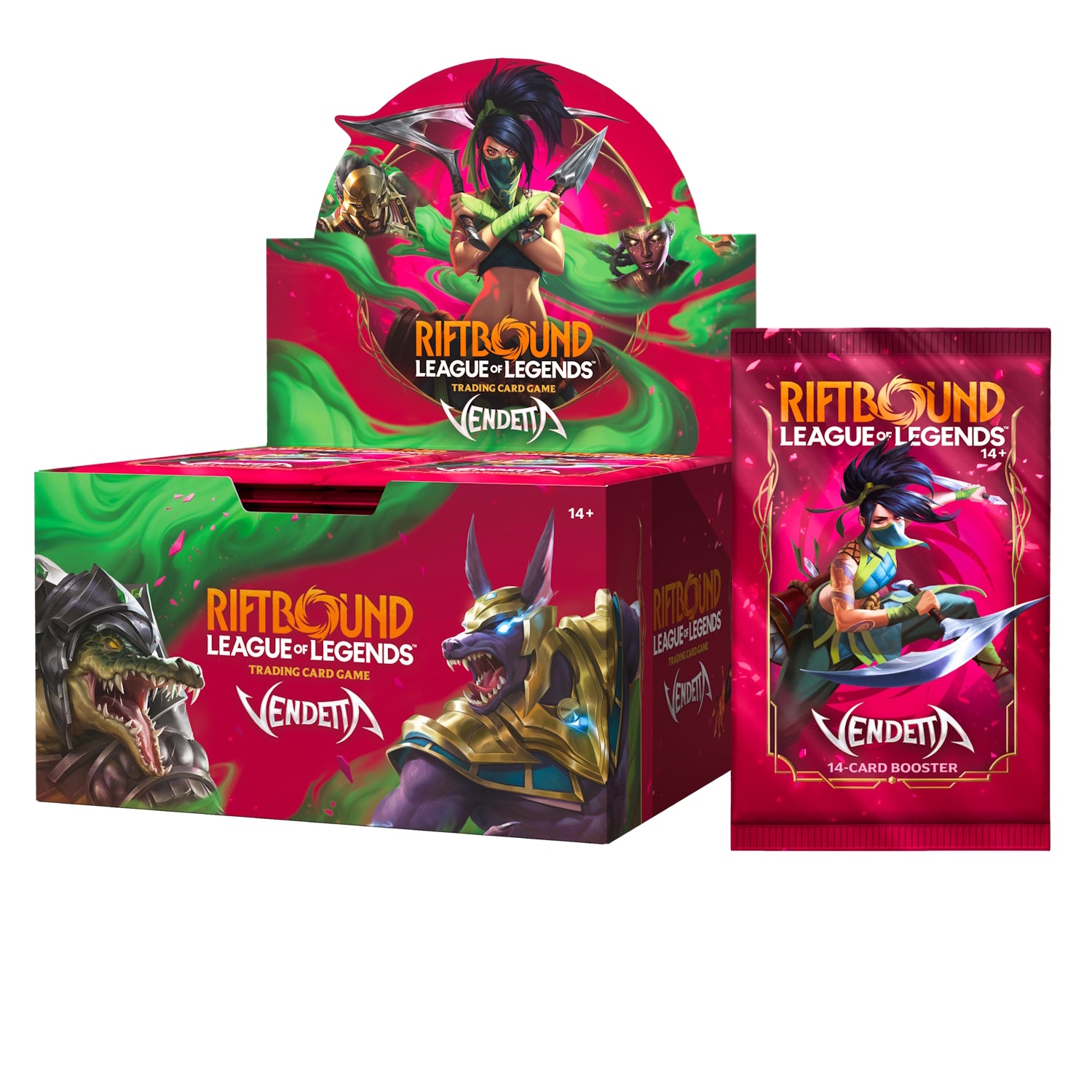 Riftbound League of Legends TCG: Vendetta Booster Box - 24 Packs Card Game UVS Games