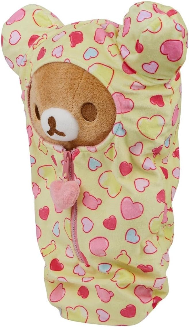 Rilakkuma San-X Original: Hearts Sleeping Bag Plush Plushies Rilakkuma