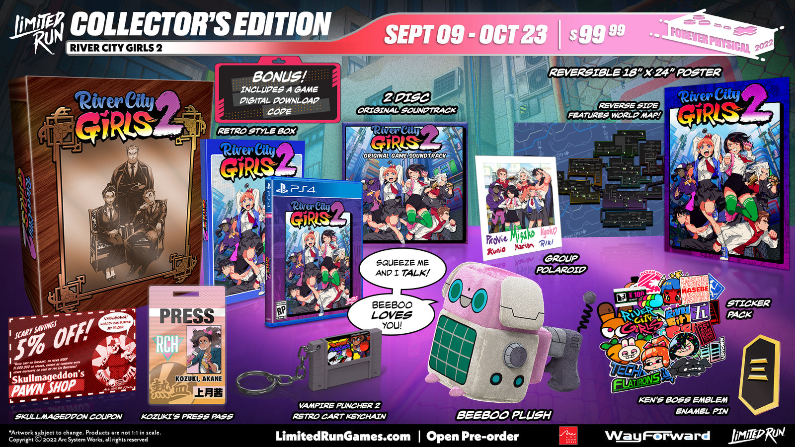 River City Girls 2: Ultimate Edition - Limited Run #476 [PlayStation 4] PlayStation 4 Video Game Limited Run Games