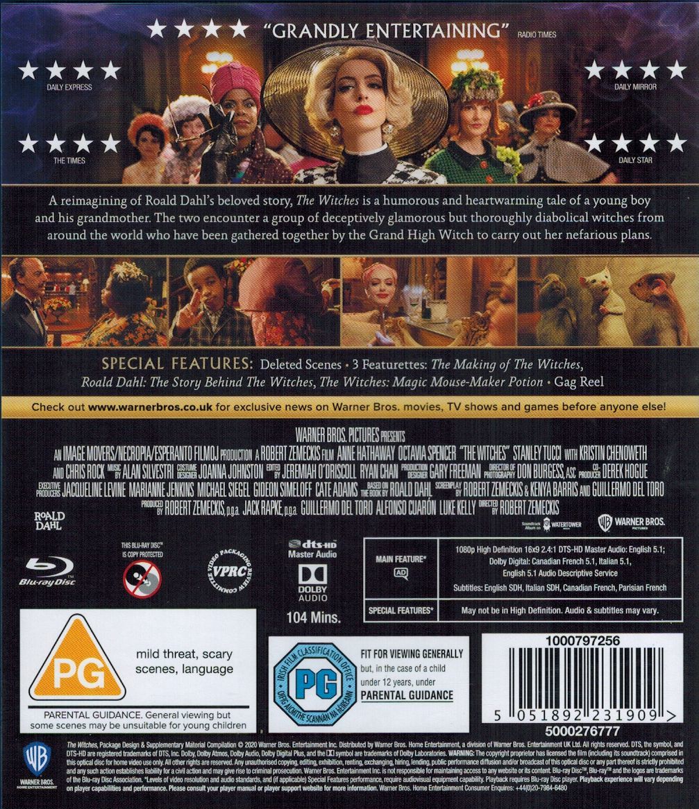 Roald Dahl's The Witches [Blu-Ray] Blu-Ray Movie Warner Bros.   