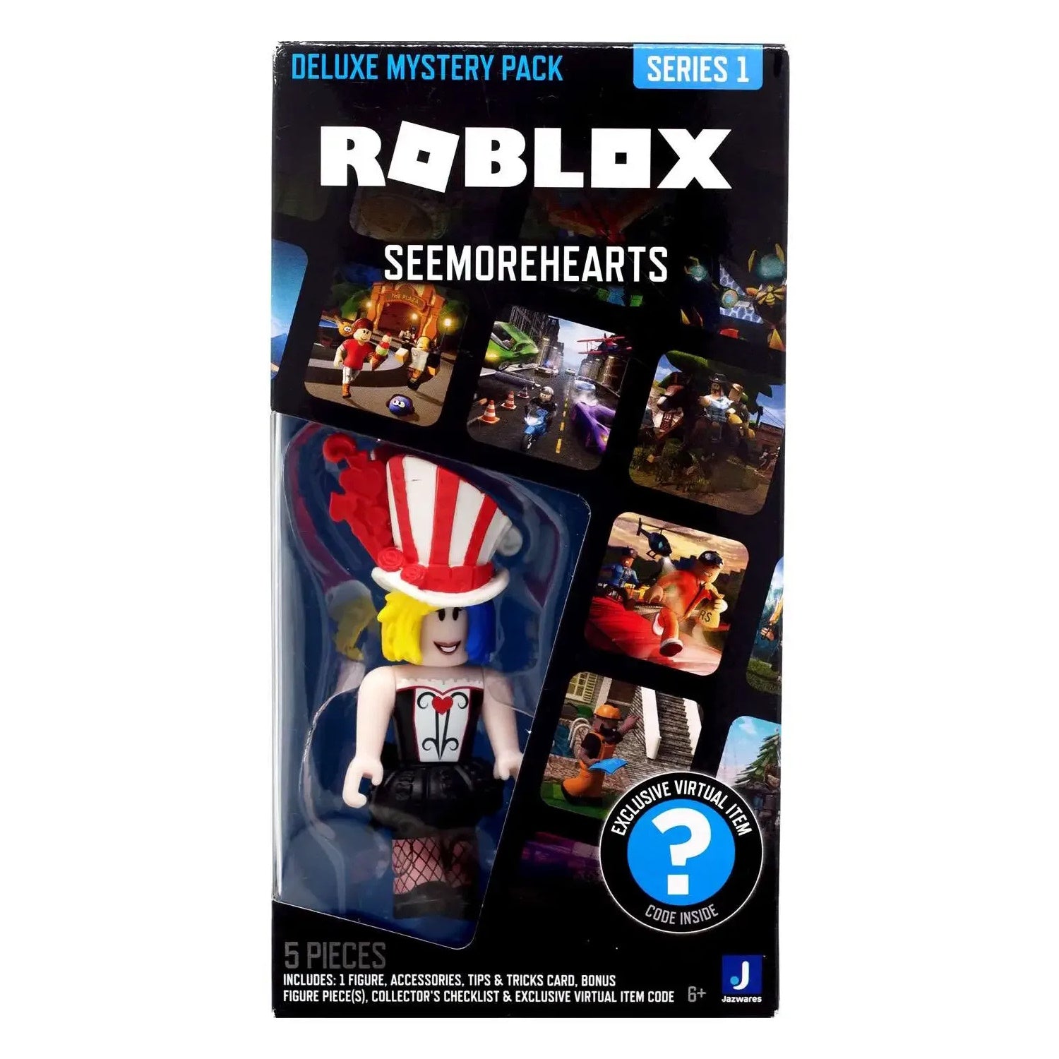 Roblox: Deluxe Mystery Pack Series 1 - Seemorehearts Toys & Games Jazwares