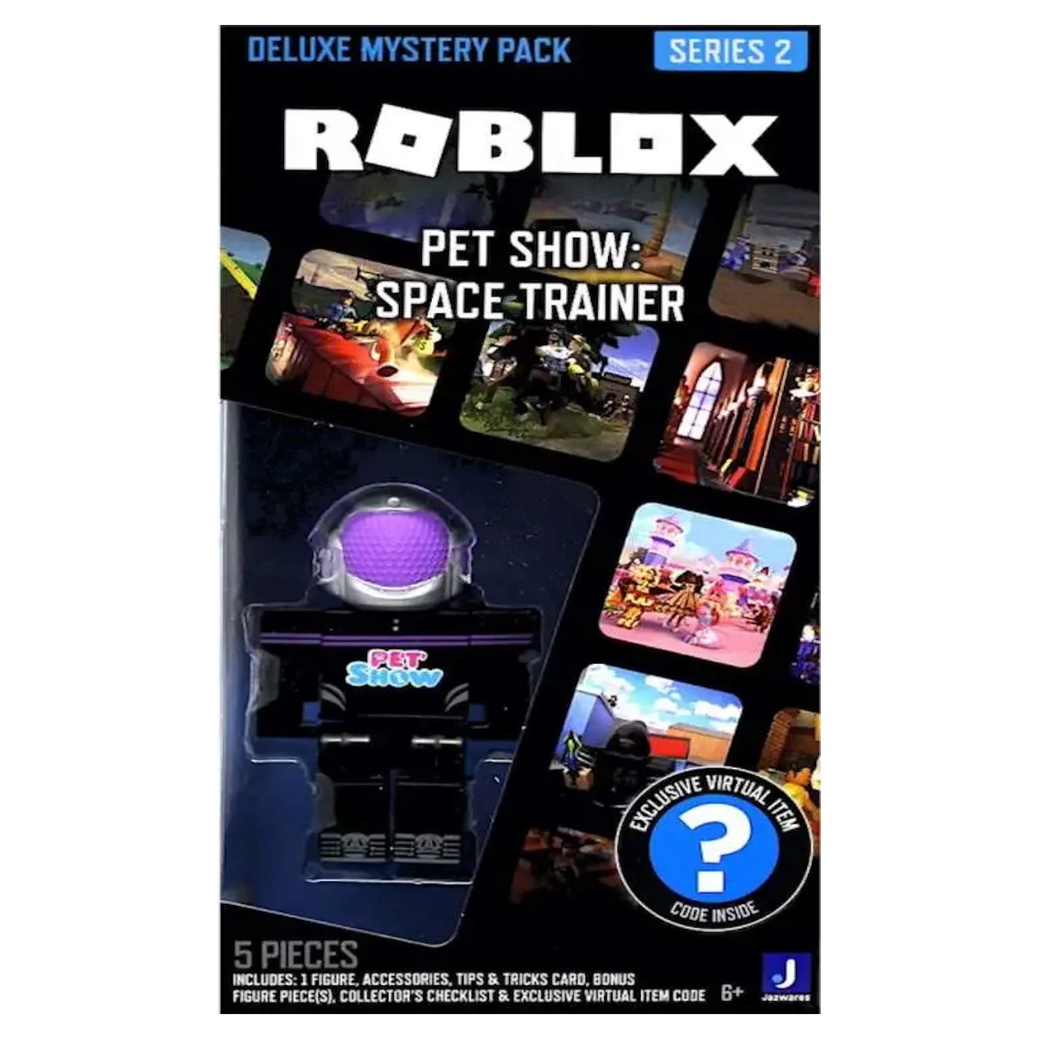 Roblox: Deluxe Mystery Pack Series 2 - Pet Show Space Trainer Toys & Games Jazwares