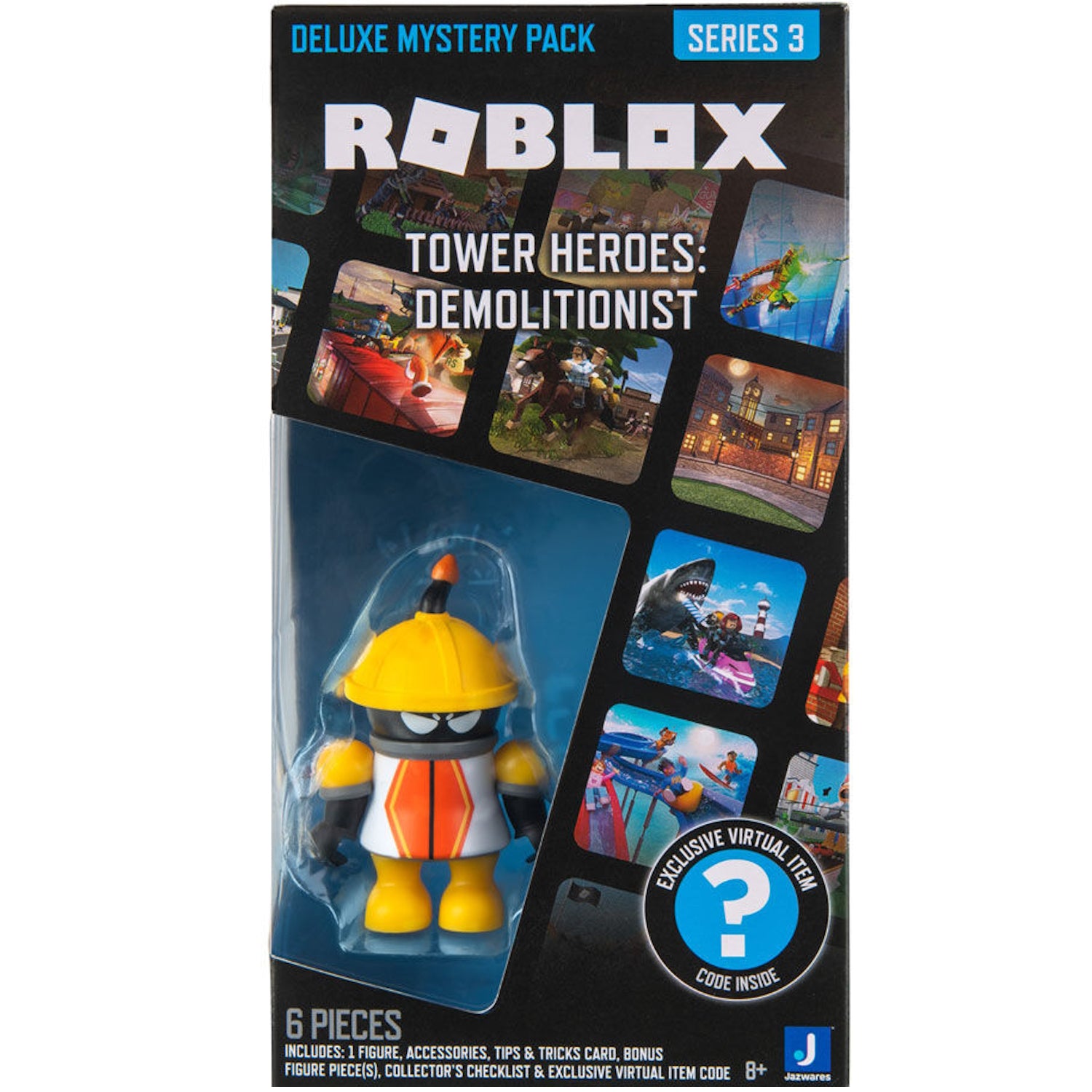 Roblox: Deluxe Mystery Pack Series 3 - Tower Heroes Demolitionist Toys & Games Jazwares