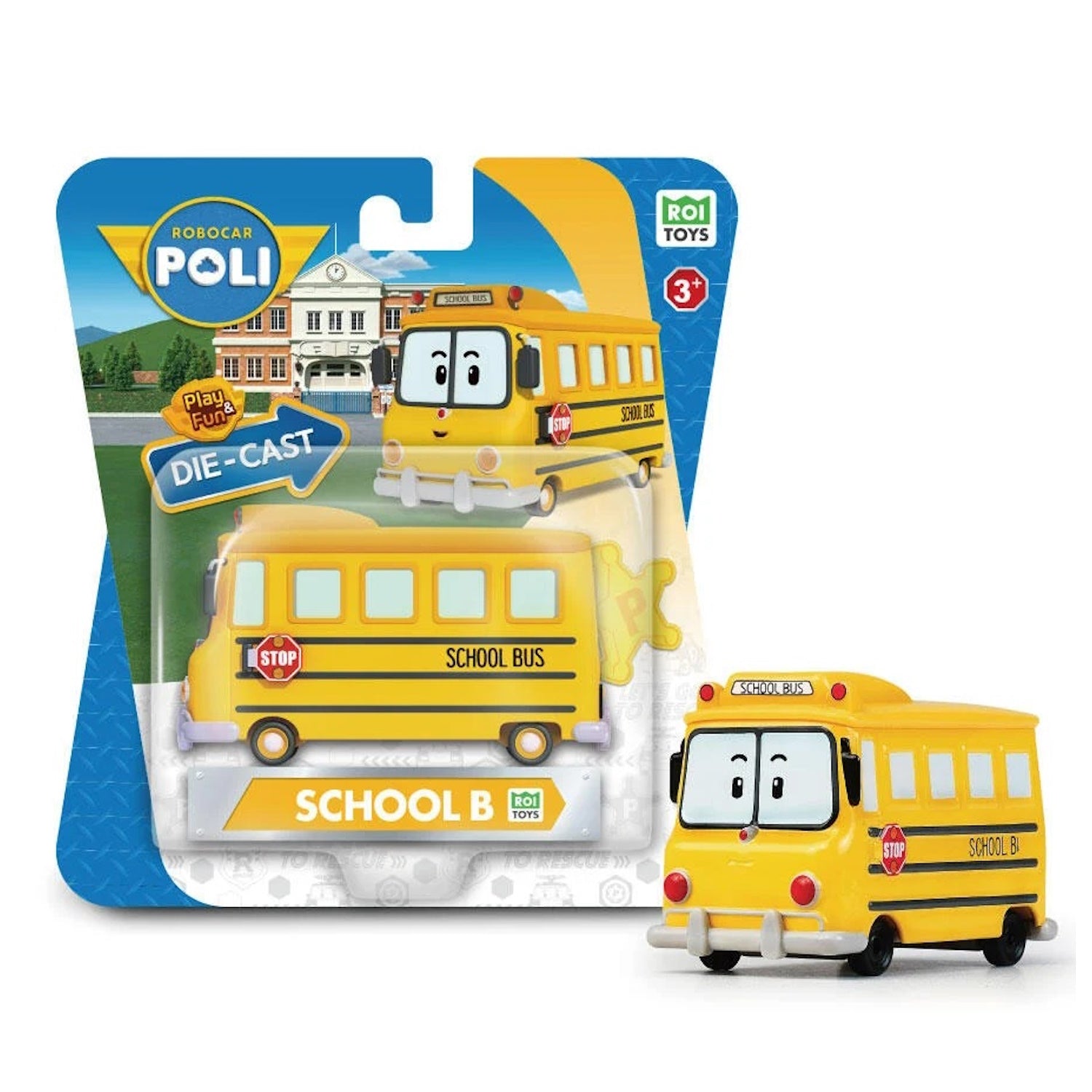 Robocar Poli: Play and Fun Die Cast Car - [School B] Toys & Games ROI Visual
