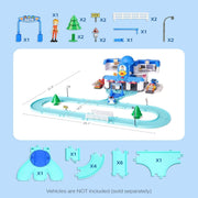 Robocar Poli: Transforming Headquarter Station Playset & Rescue Center Race Track Set Toys & Games ROI Visual