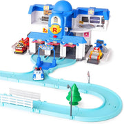 Robocar Poli: Transforming Headquarter Station Playset & Rescue Center Race Track Set Toys & Games ROI Visual