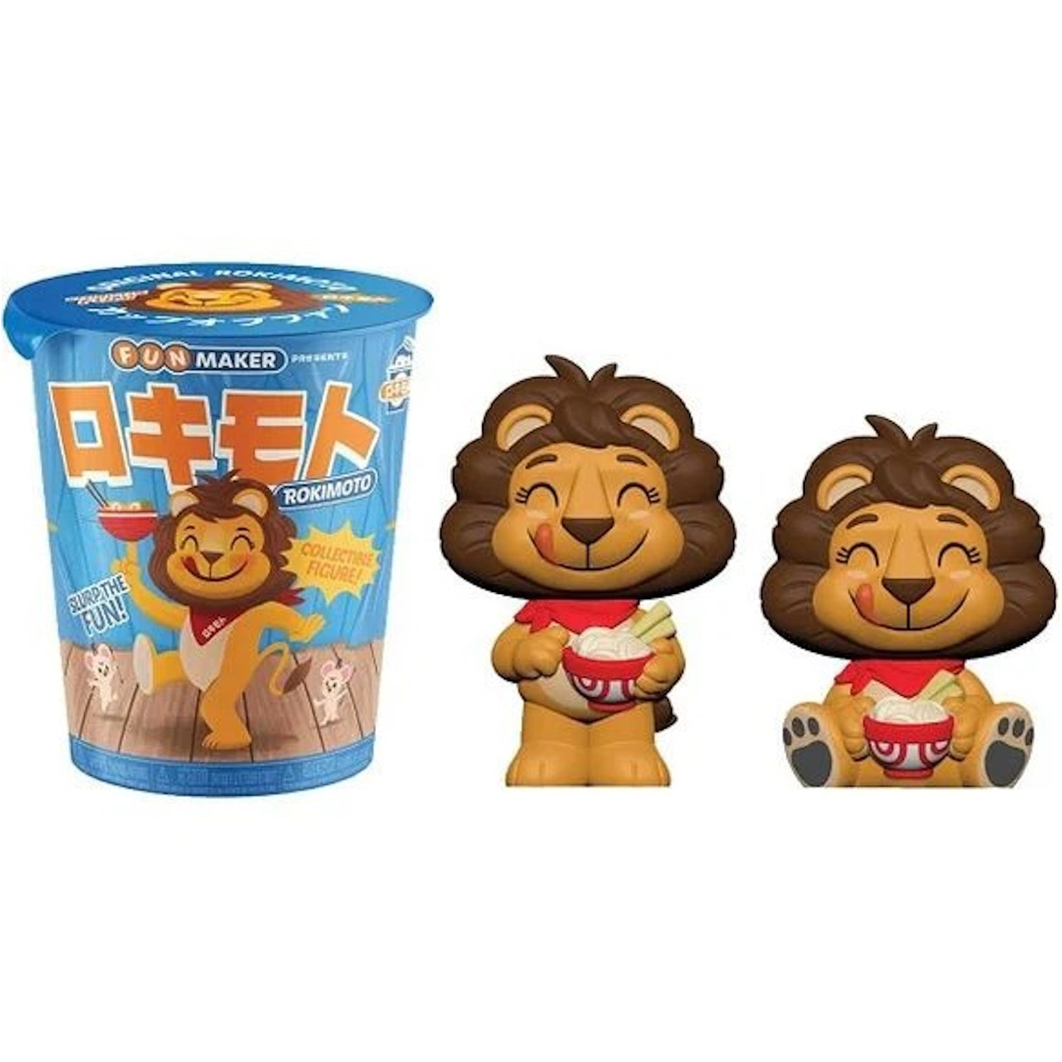 Rokimoto: Cup of Fun Series 2: Yuki the Lion Figure - 4" Figure Toys & Games Rokimoto