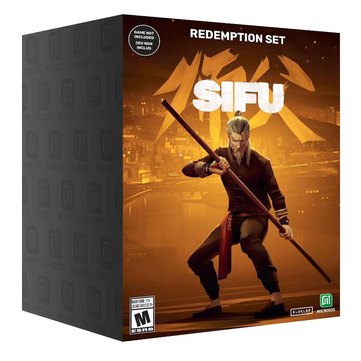SIFU Figure & Tenacity Pendant & Developers Diary Book Bundle Memorabilia Microids