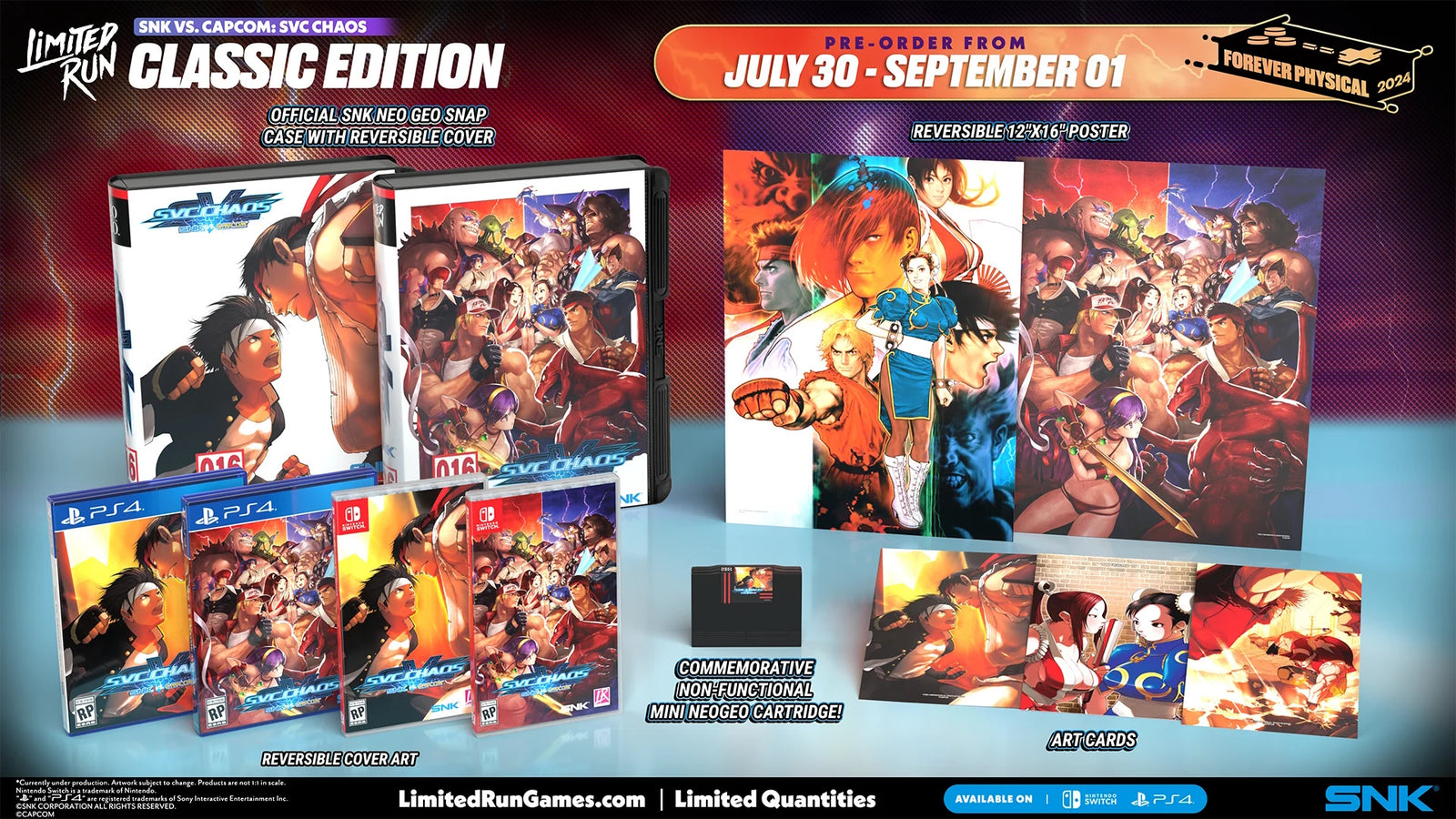 SNK V.S Capcom SVS Chaos Classic Edition [Nintendo Switch] Nintendo Switch Collector Limited Run Games