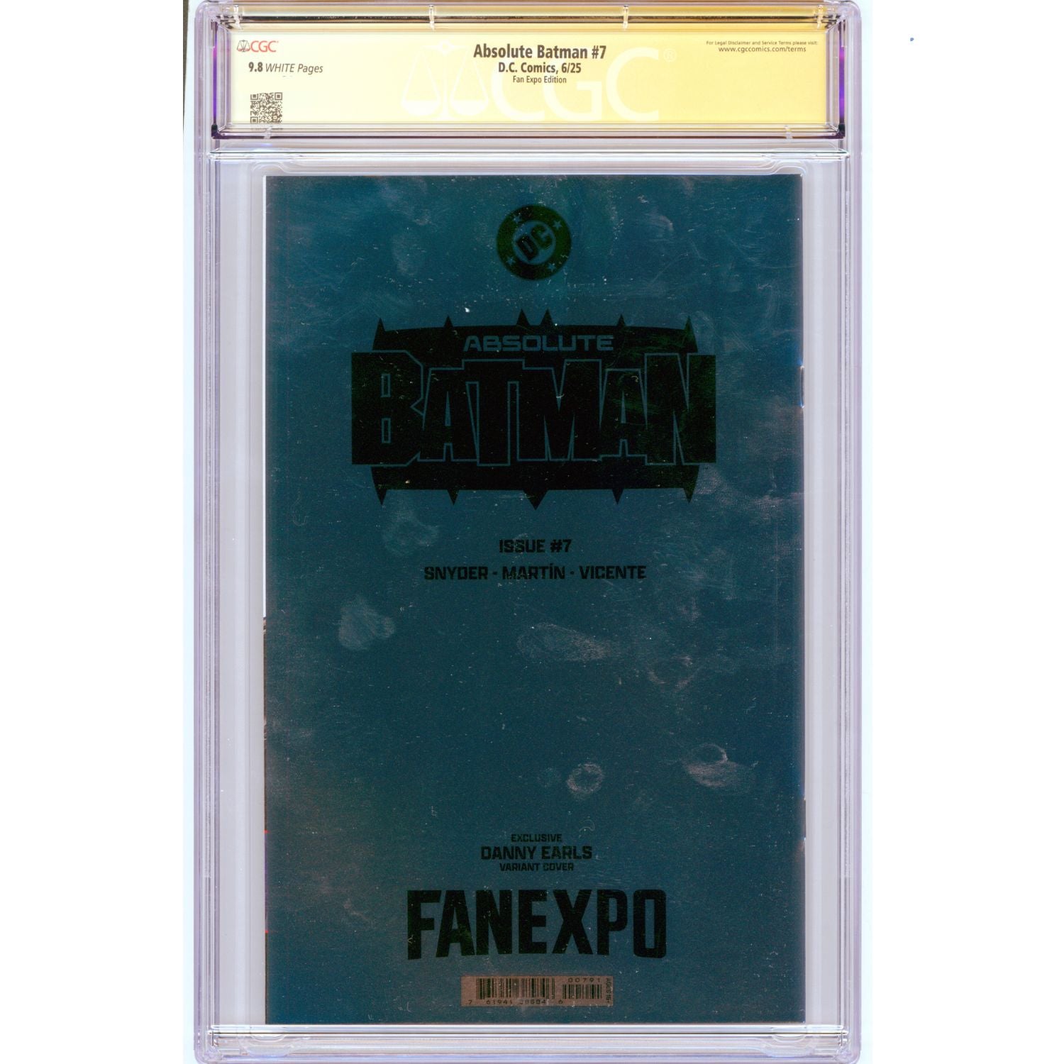Absolute Batman: #7 [Danny Earls Fan Expo Scott Snyder CGC 9.8 Signature Series] 2025 Comics DC Comics