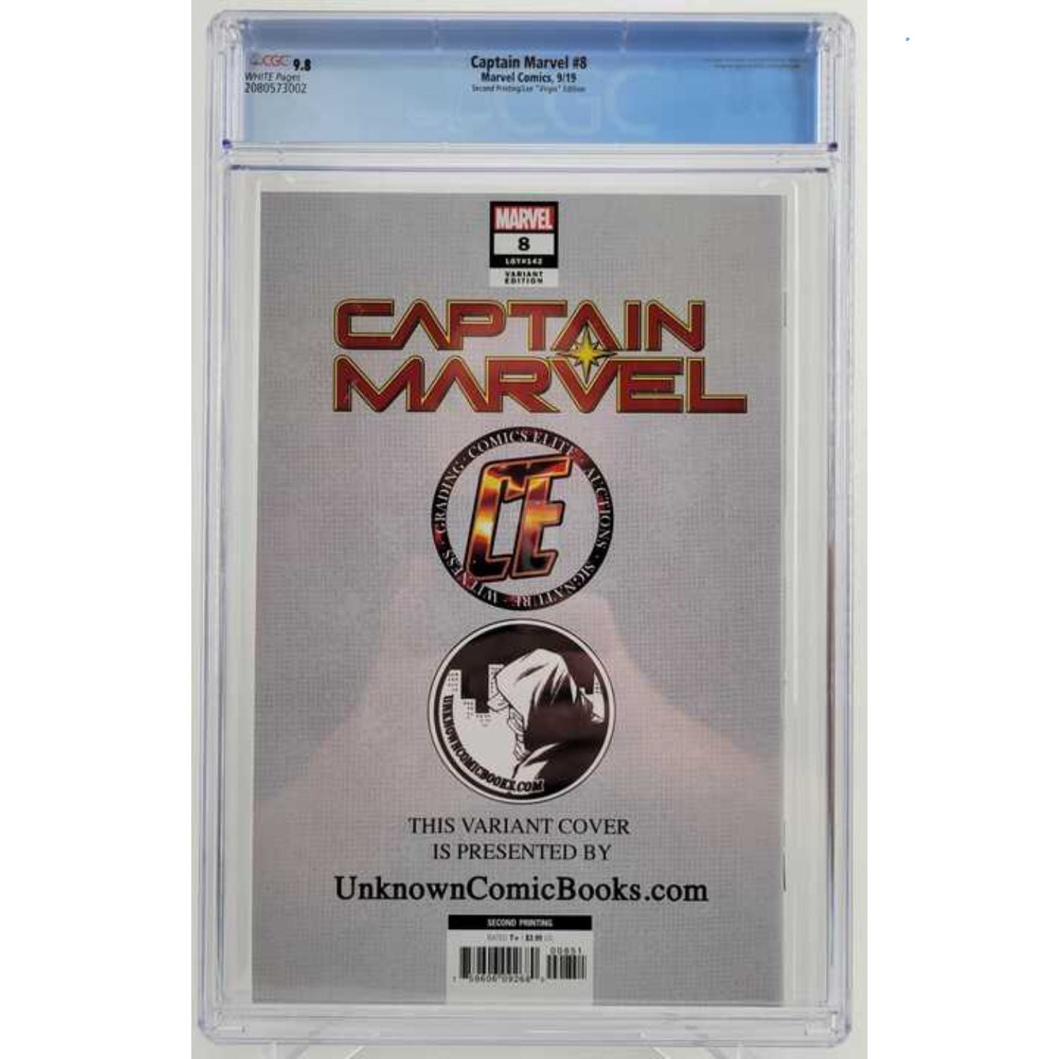 Captain Marvel: #8 [InHyuk Lee CGC 9.8 2nd print Virgin CVR C] 2019 Comics Marvel Comics