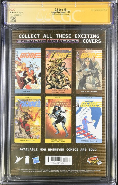 G.I. Joe: #3 [Frank Cho CGC 9.6 Signature Series] 2025 Comics Image Comics