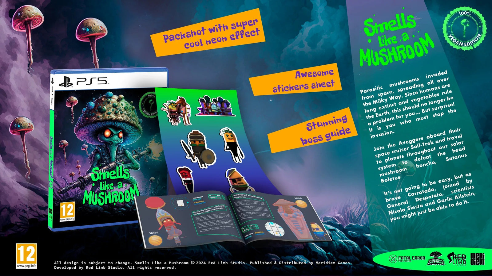 Smells like a Mushroom - 100% Vegan Edition [PlayStation 5] PlayStation 5 Video Game Meridiem Games   