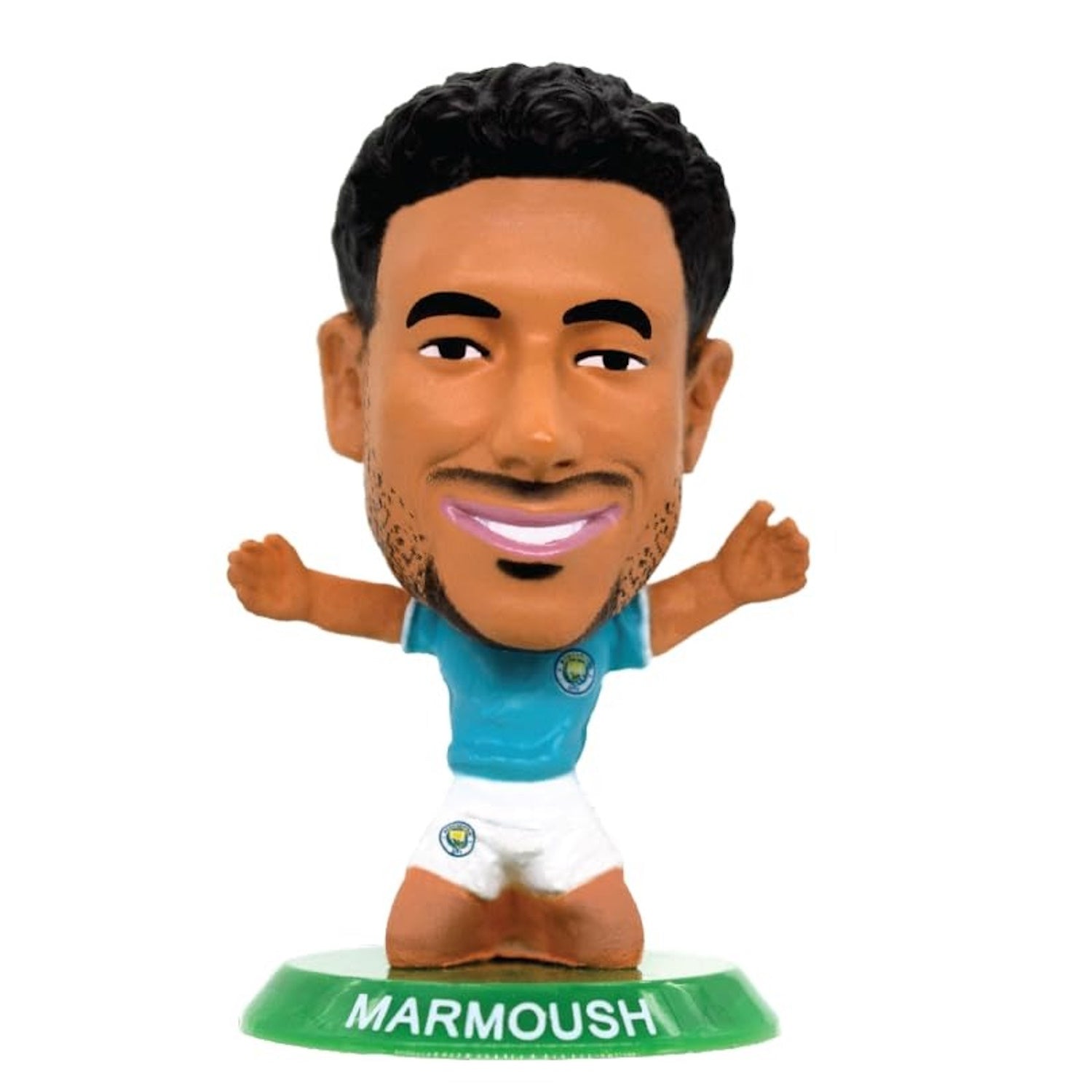 Soccerstarz: Manchester City Omar Marmoush Home Kit - Classic Kit Toys & Games Soccerstarz