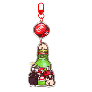Puglie: Soju Shot Mini Puglies Acrylic Keychain Accessory Puglie