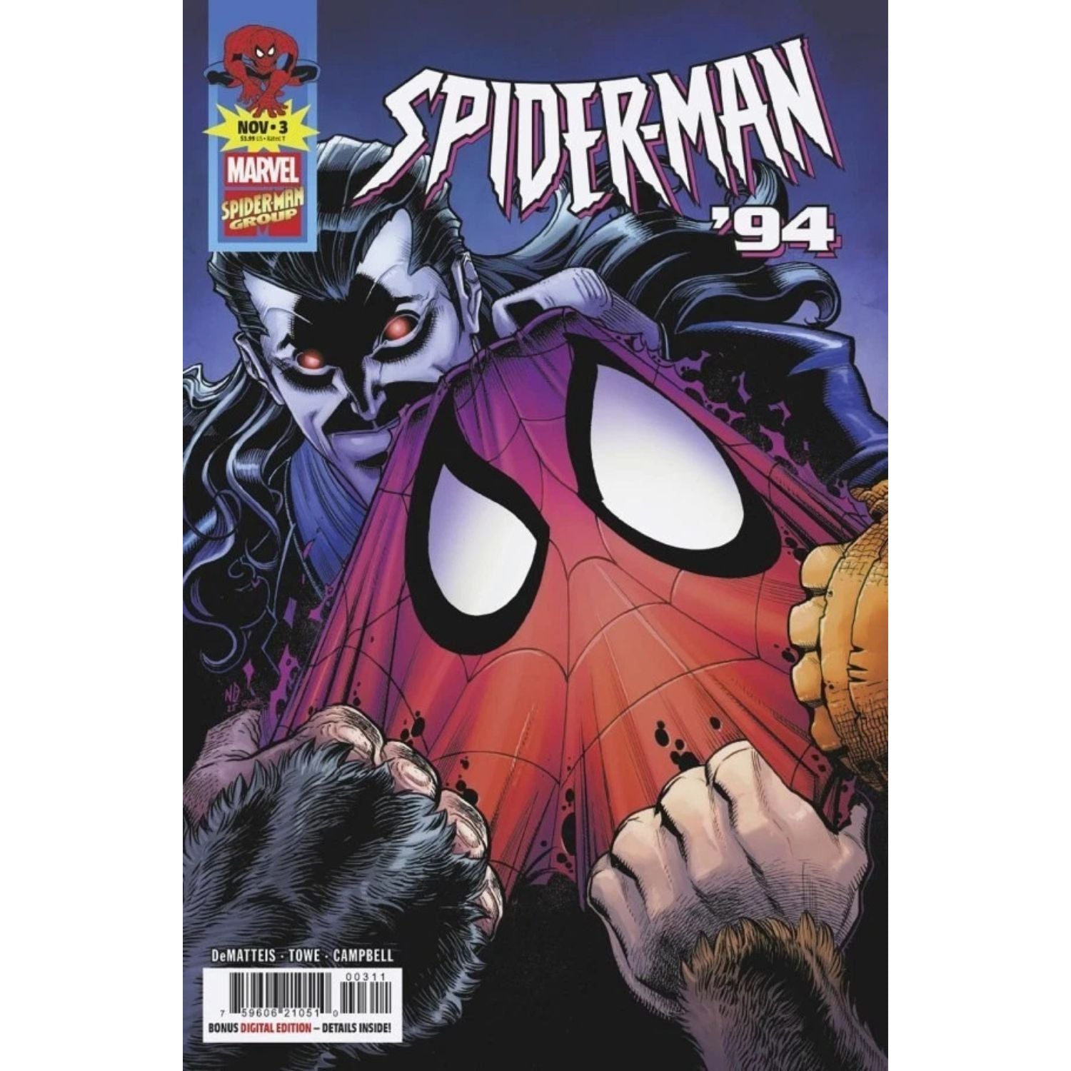 Spider-Man '94: #3 [Nick Bradshaw CVR A] 2025 Comics Marvel Comics
