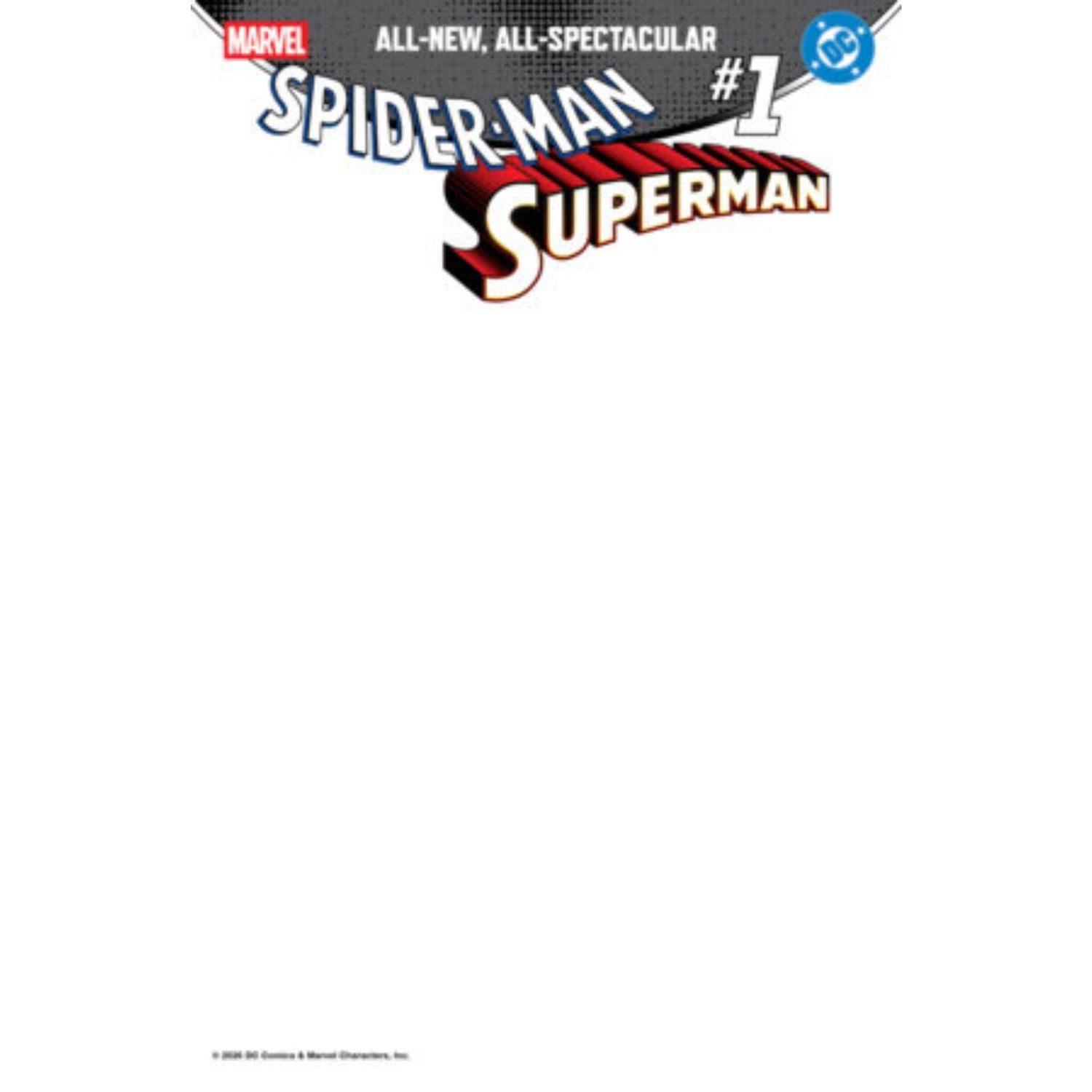 Spider-Man/Superman: #1 [Blank Sketch CVR J] 2026 Comics Marvel Comics
