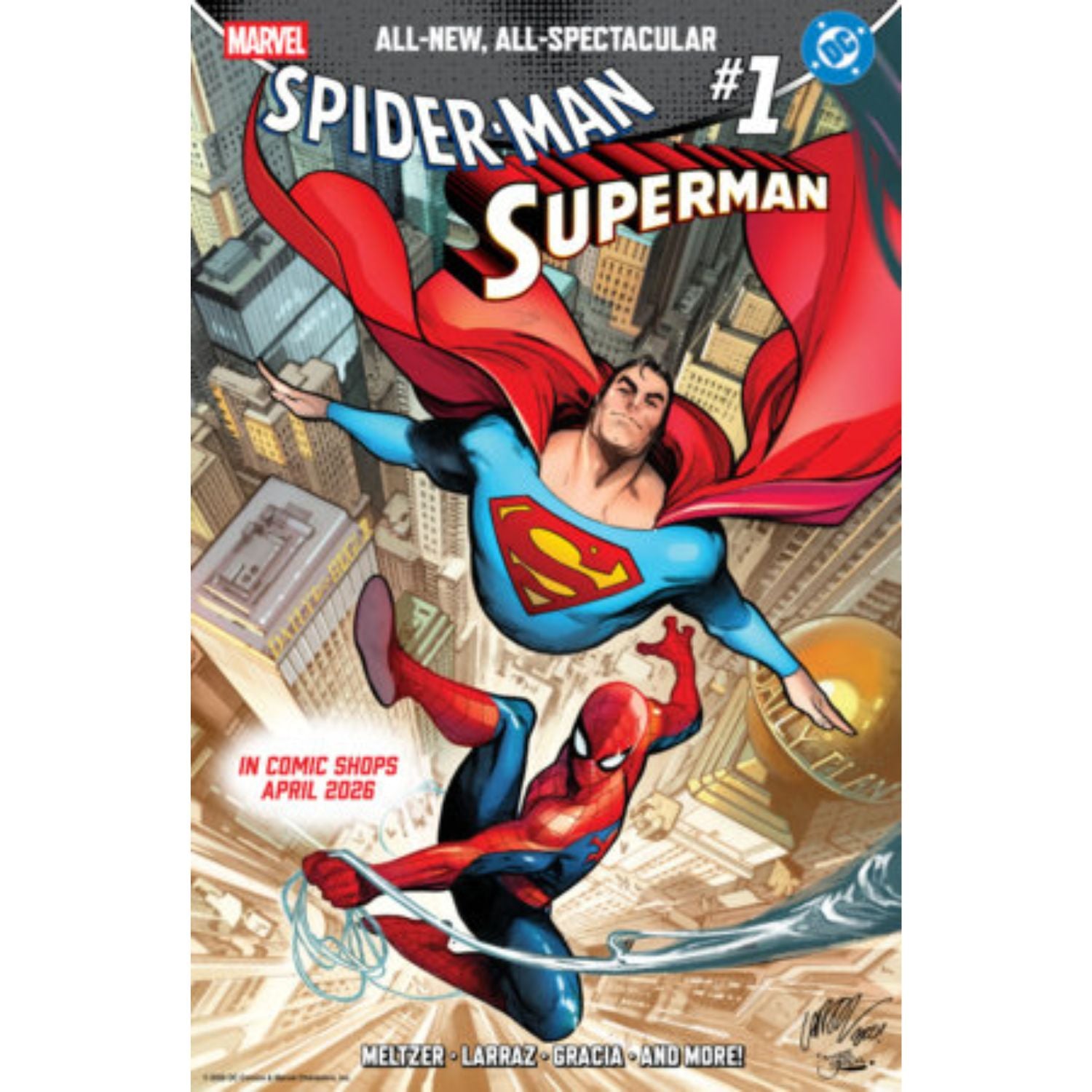 Spider-Man/Superman: #1 [Pepe Larraz CVR A] 2026 Comics Marvel Comics