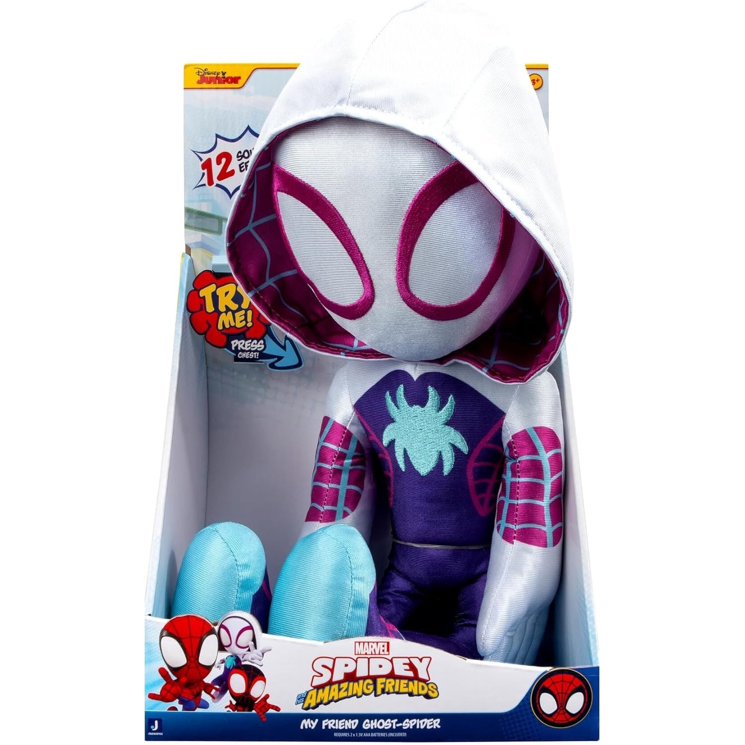 Spidey and His Amazing Friends: My Friend Ghost-Spider - 16” Plush Plushies Jazwares