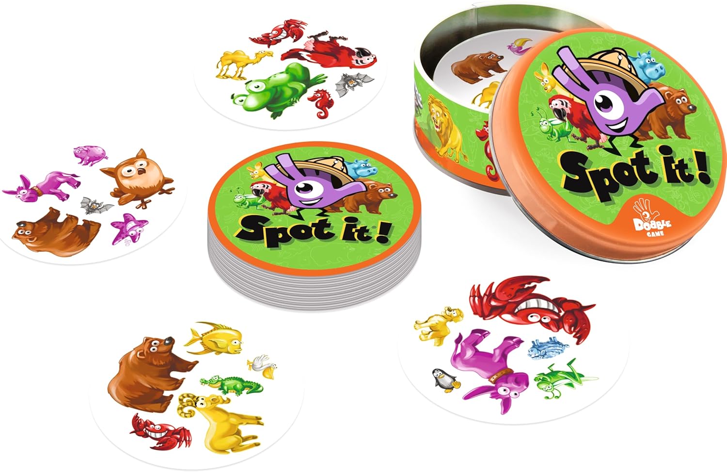 Spot It! - Dubble Animals Jr Blister [Board Games, 5 Players] Board Game Zygo Matic   