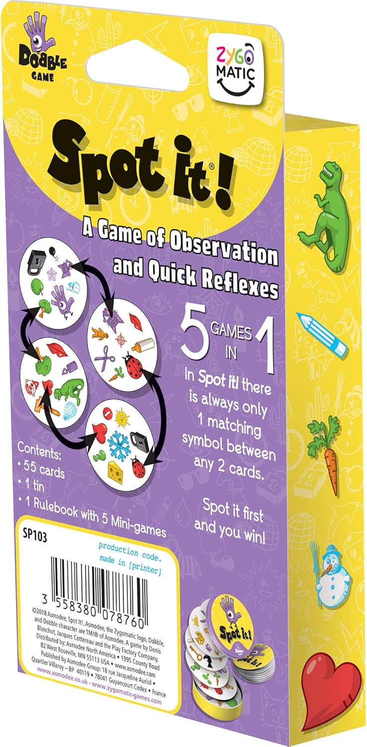 Spot It! - Dubble Classic Blister [Board Games, 2-8 Players] Board Game Zygo Matic   