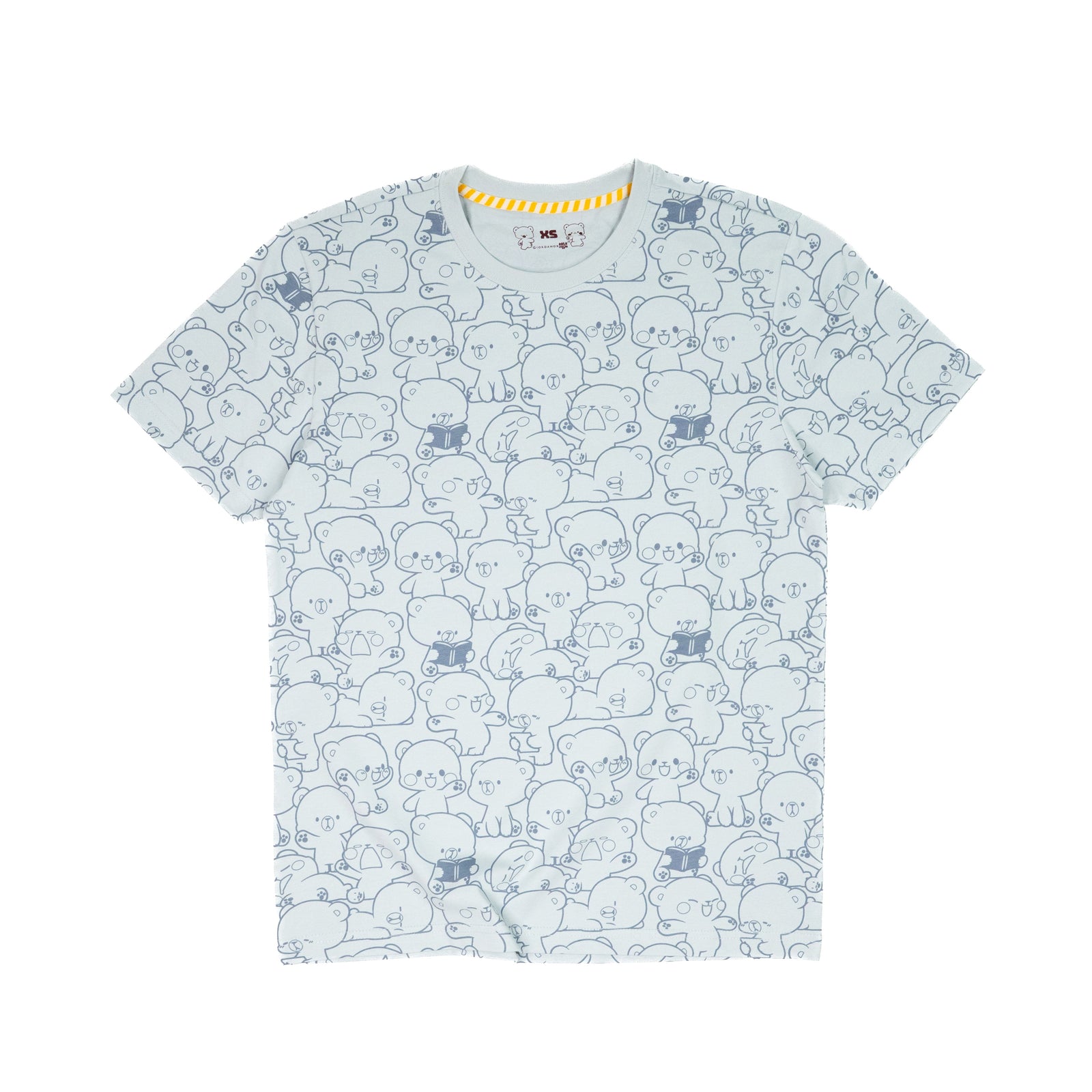 Milk Mocha Bear: Giordano X Milk Mocha Bear: Daily Life Collage (Blue) T-Shirts Milk Mocha Bear