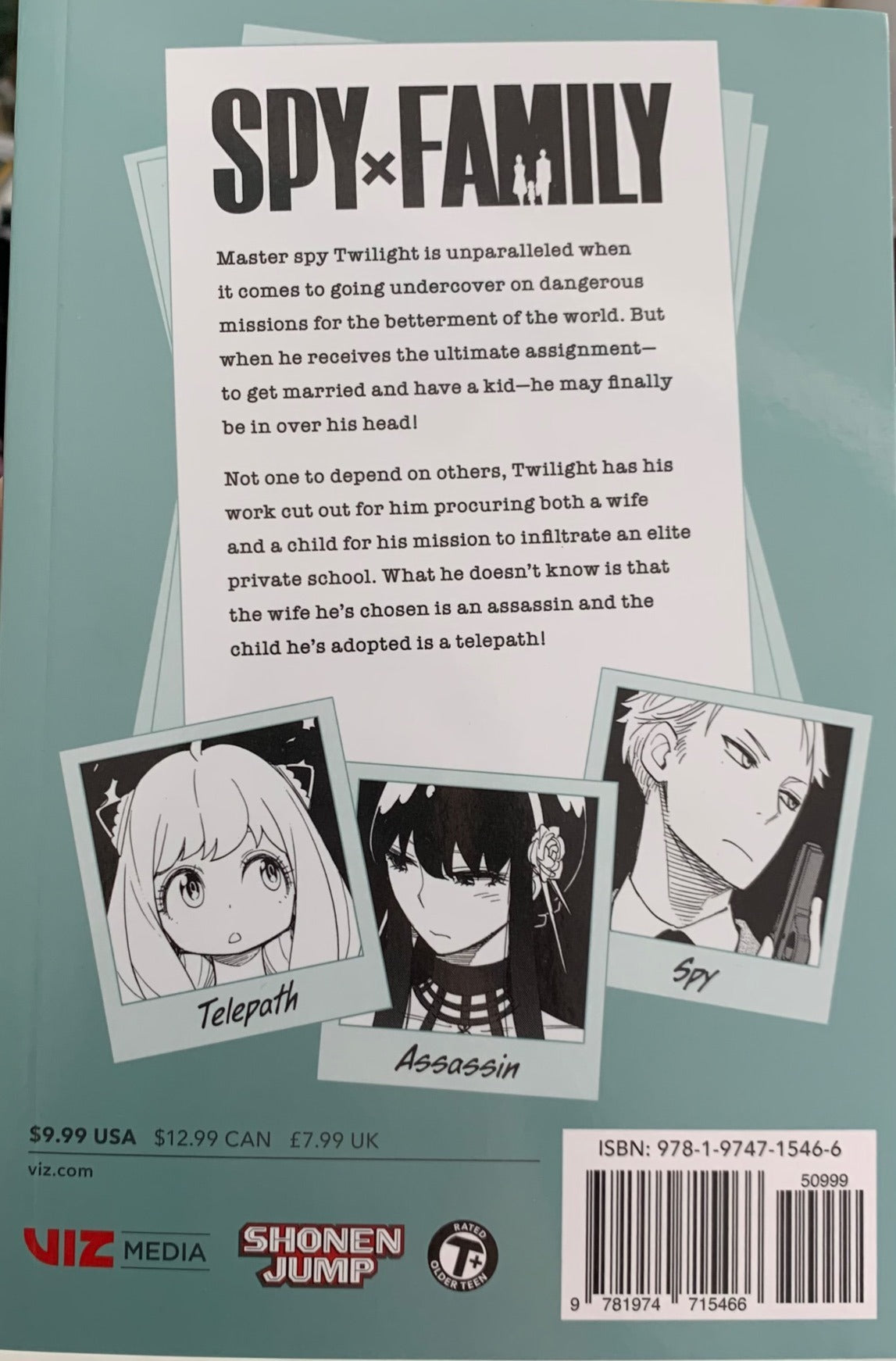 Spy x Family: Volume 1 Manga Viz Media