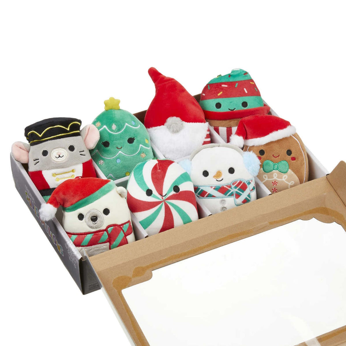 Squishmallows: Holiday Christmas Classic Collection - 8 Pack 4” Plush Ornament Plushies Kellytoy