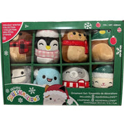 Squishmallows: 8-Pack Holiday Winter 2022 Ornament Collection Plushies Kellytoy