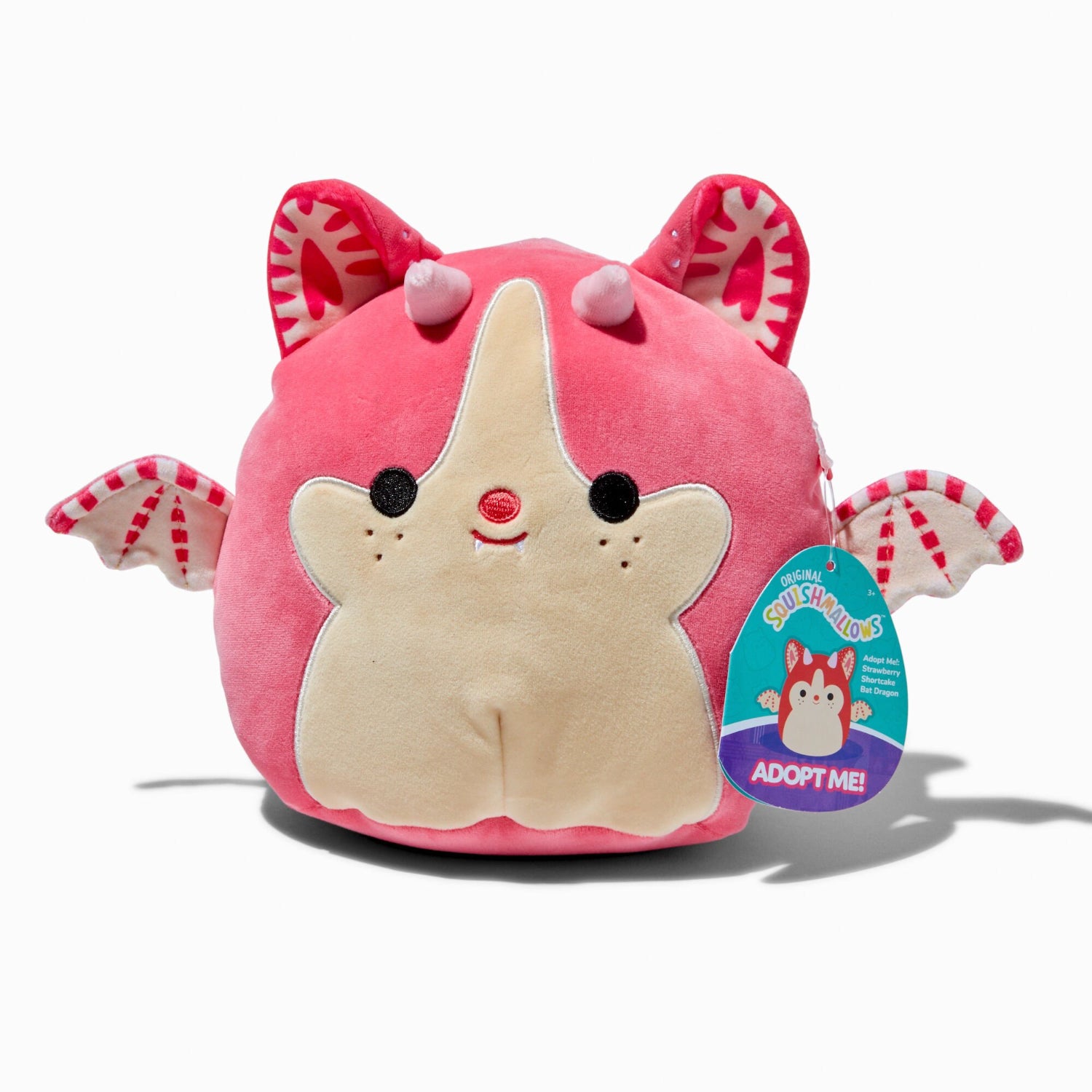Squishmallows: Adopt Me! - Strawberry Shortcake Bat Dragon Plush 8-Inch [20 cm] Plushies Jazwares